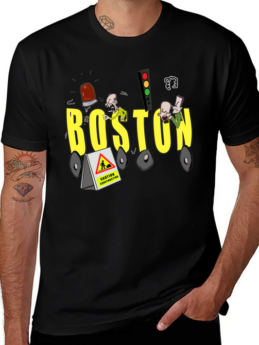 Boston Construction Crew Neck T-Shirt