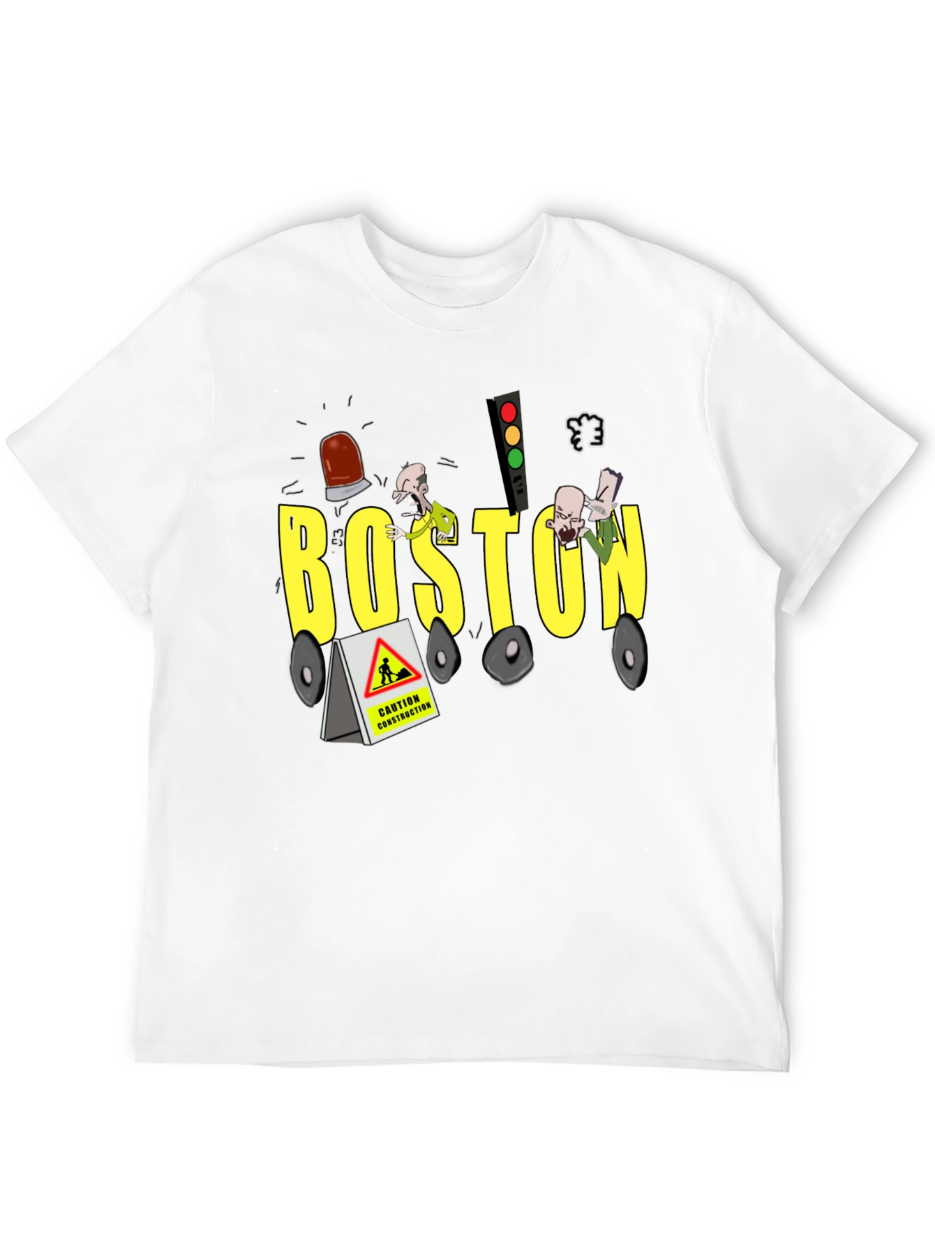 Boston Construction Crew Neck T-Shirt