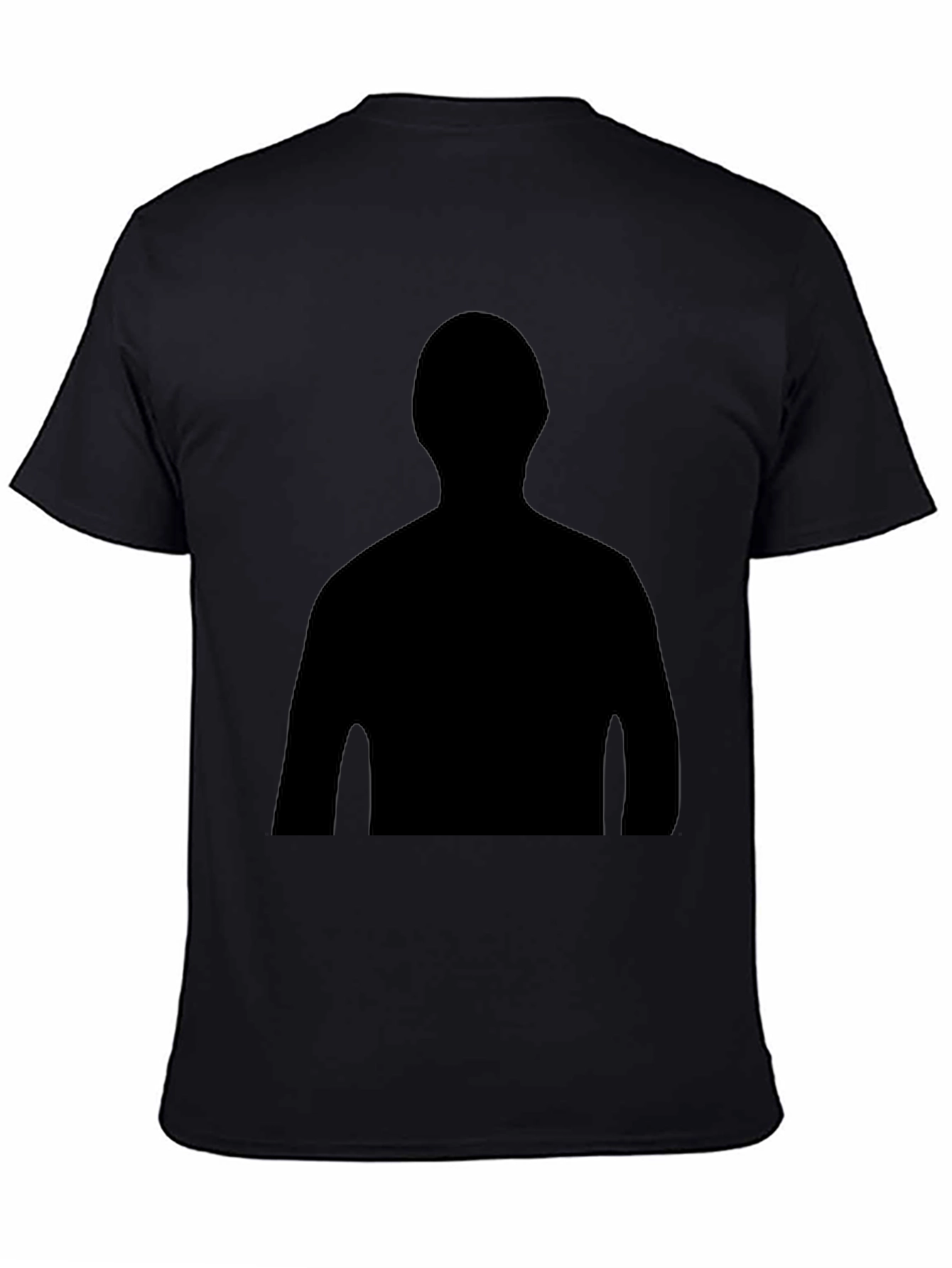 Silhouette Print Black T-Shirt