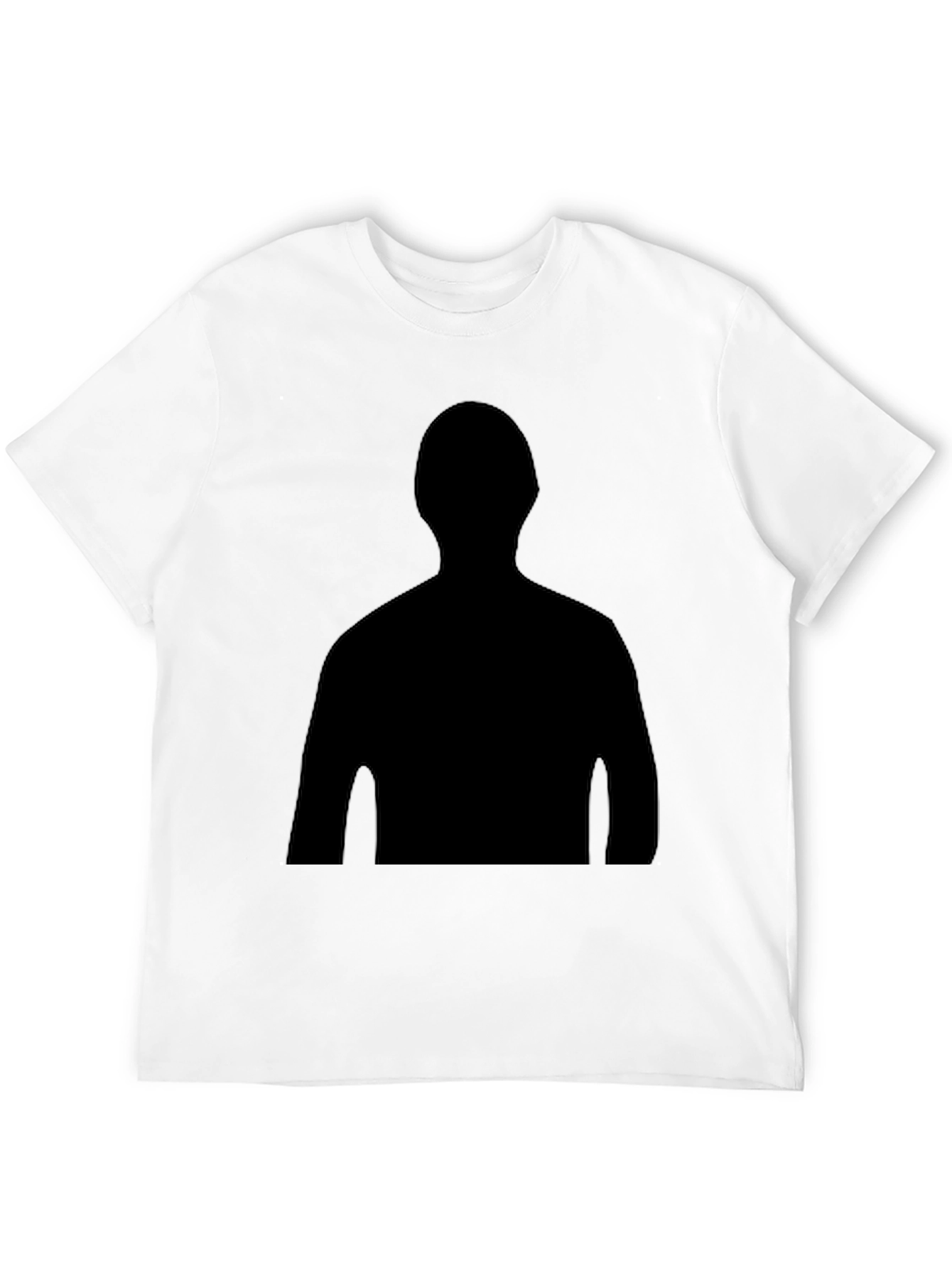 Silhouette Print Black T-Shirt