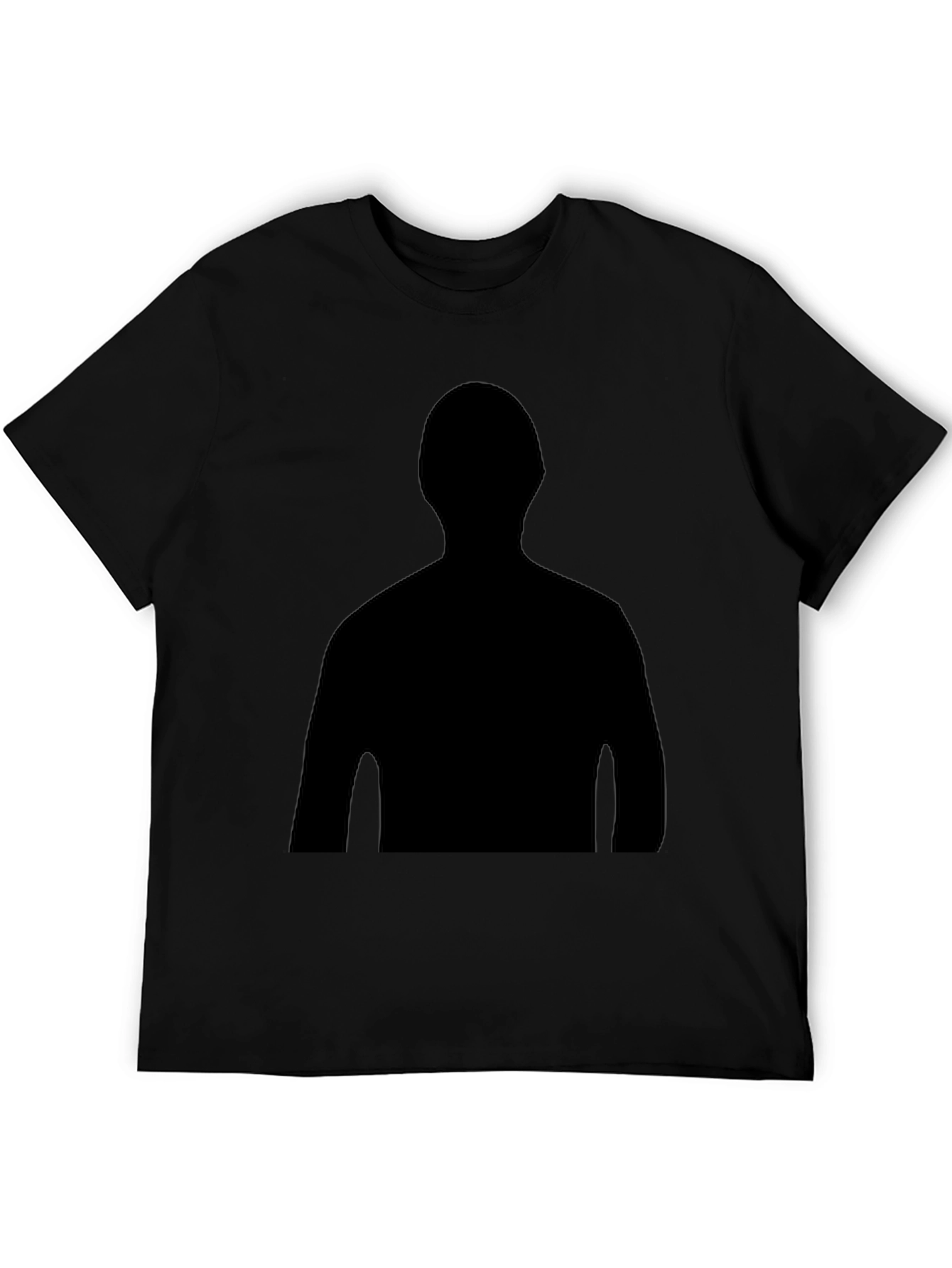 Silhouette Print Black T-Shirt