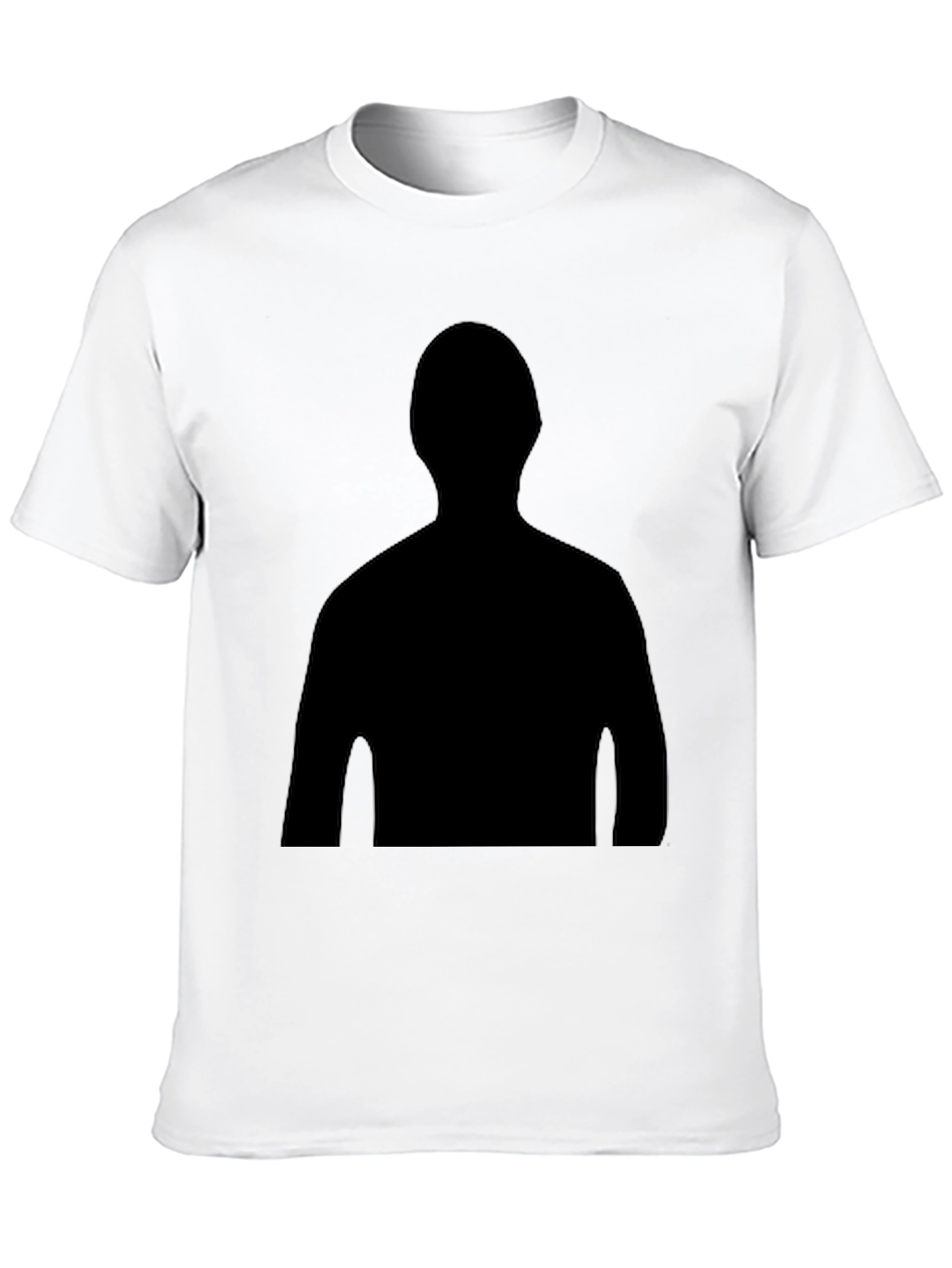 Silhouette Print Black T-Shirt