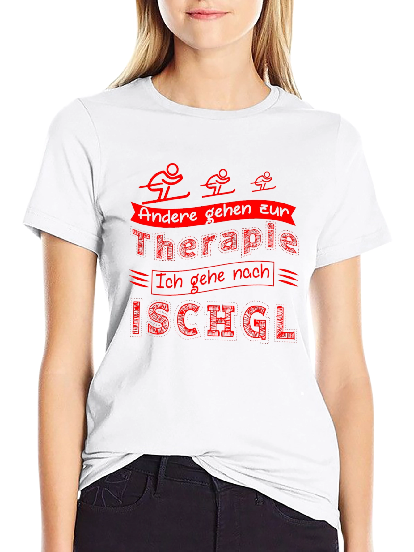 Funny Ski T-Shirt: Therapy Ischgl