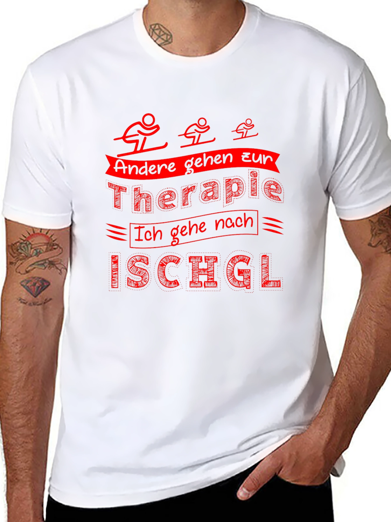 Funny Ski T-Shirt: Therapy Ischgl