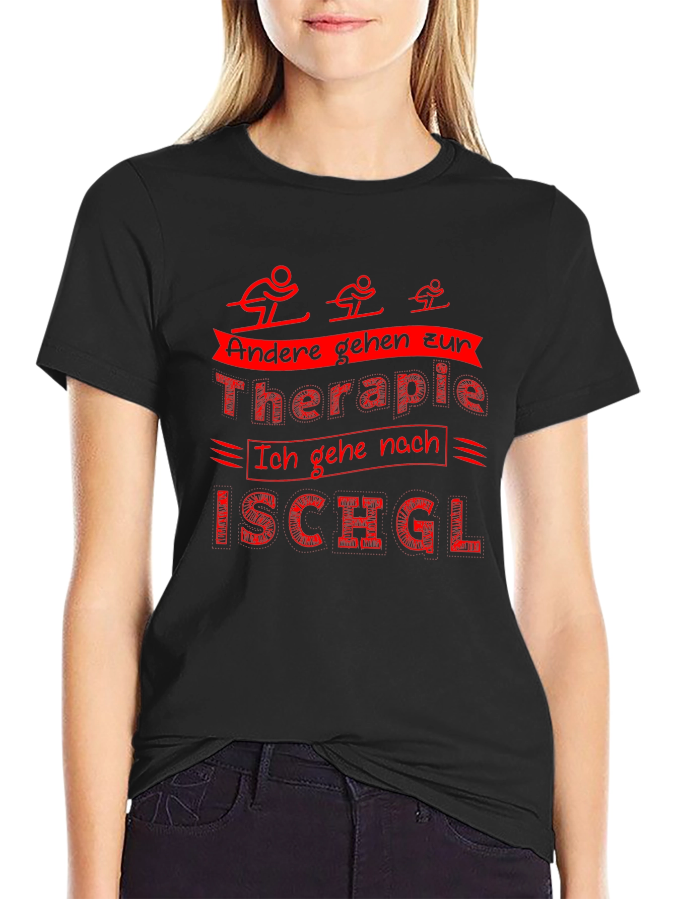 Funny Ski T-Shirt: Therapy Ischgl