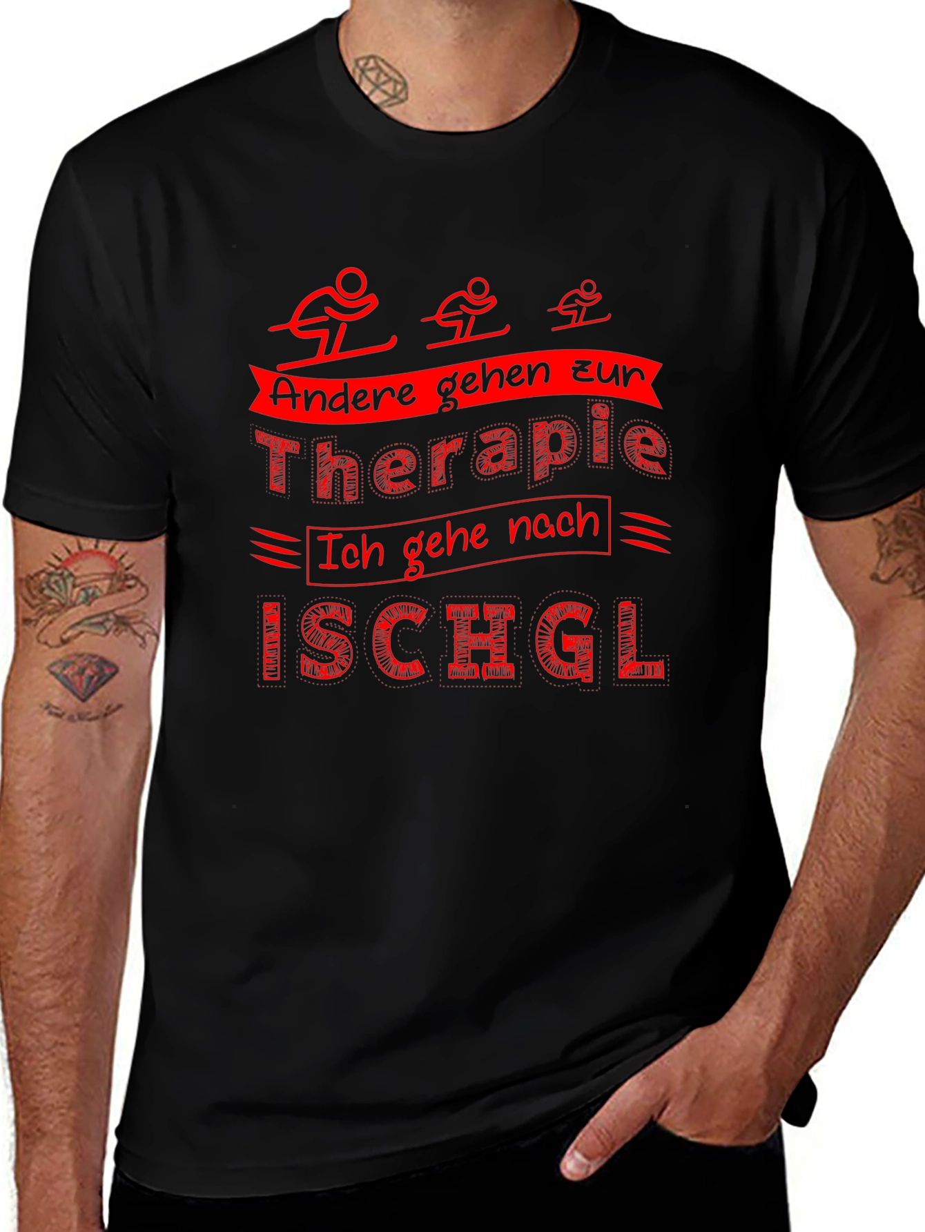 Funny Ski T-Shirt: Therapy Ischgl
