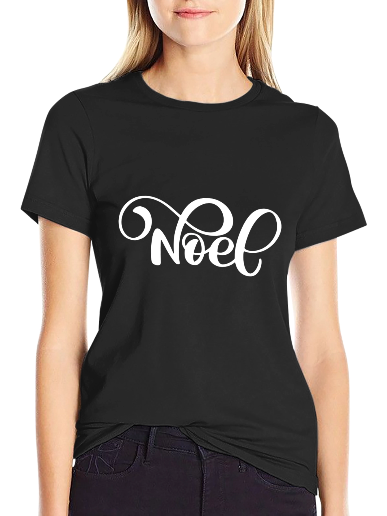 Festive Noel Graphic Tee - Holiday Cheer