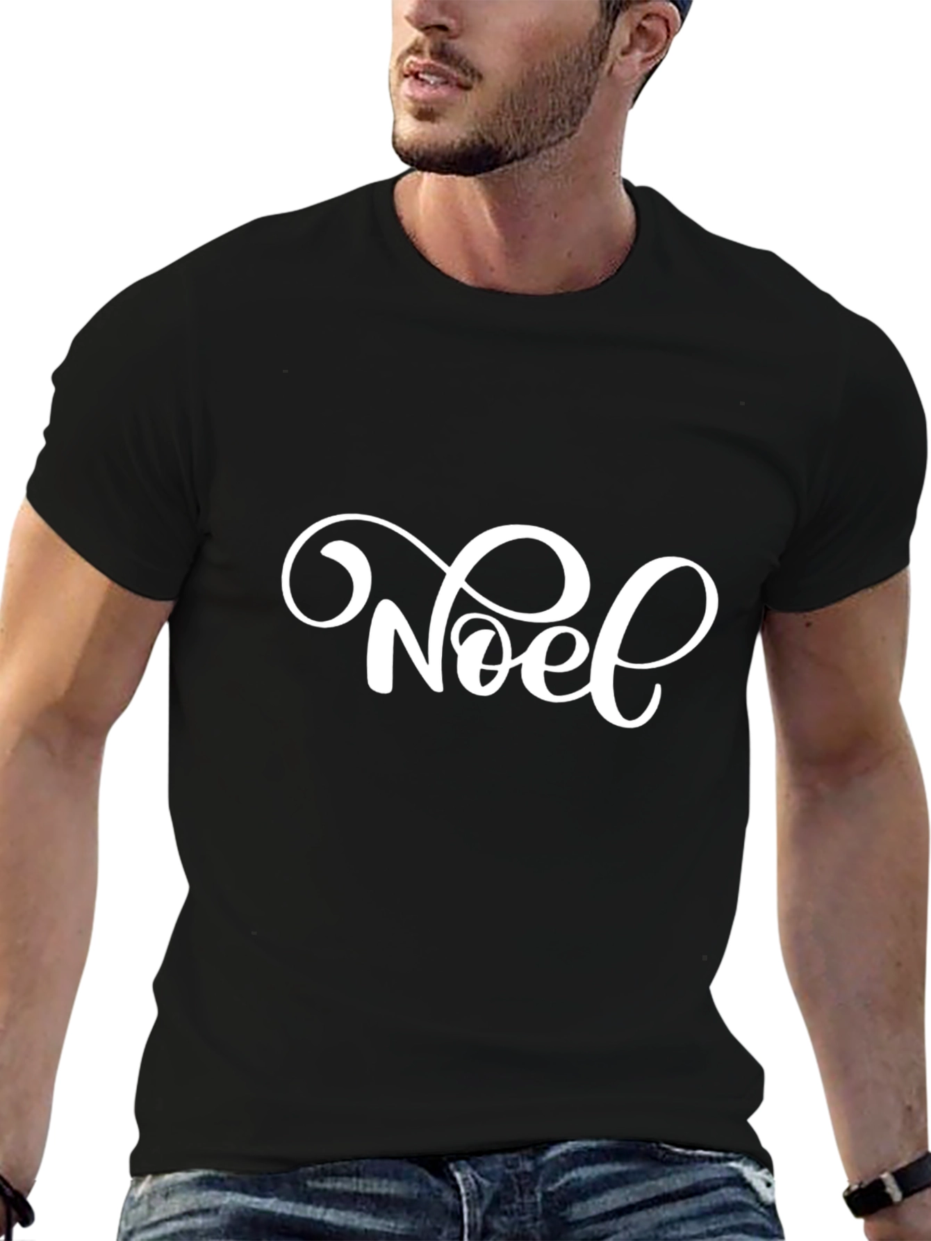 Festive Noel Graphic Tee - Holiday Cheer