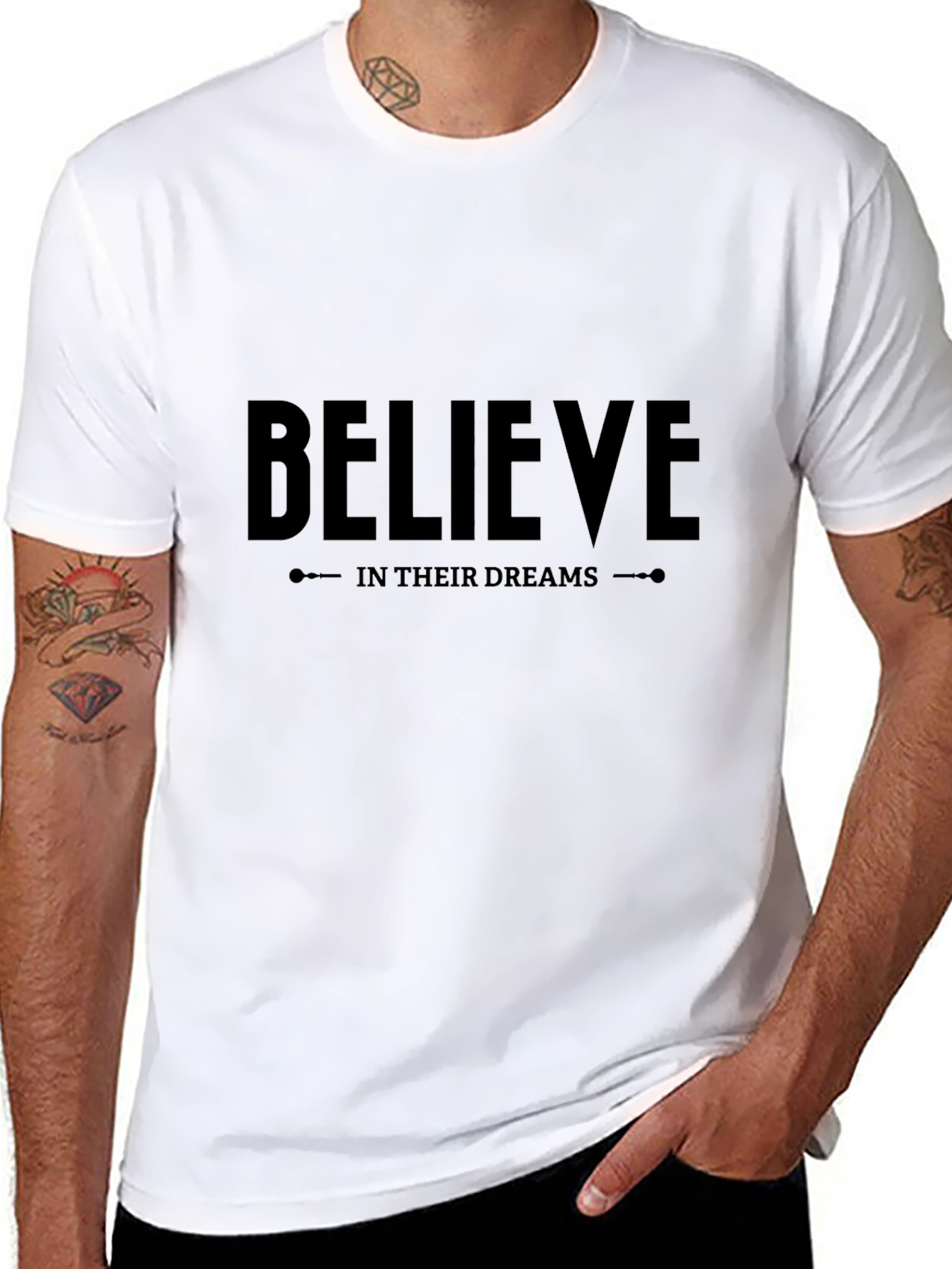 Believe in Their Dreams - Black Graphic Tee