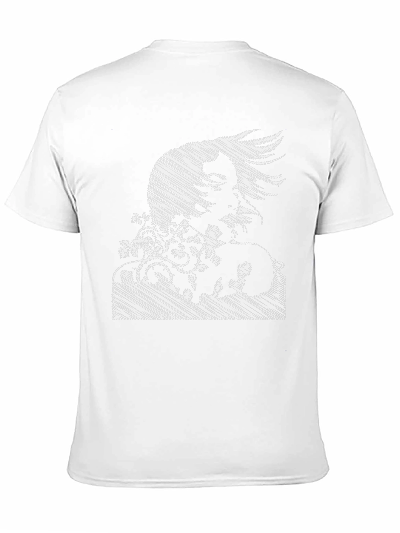 Sketch Art Medusa Graphic Tee - Black