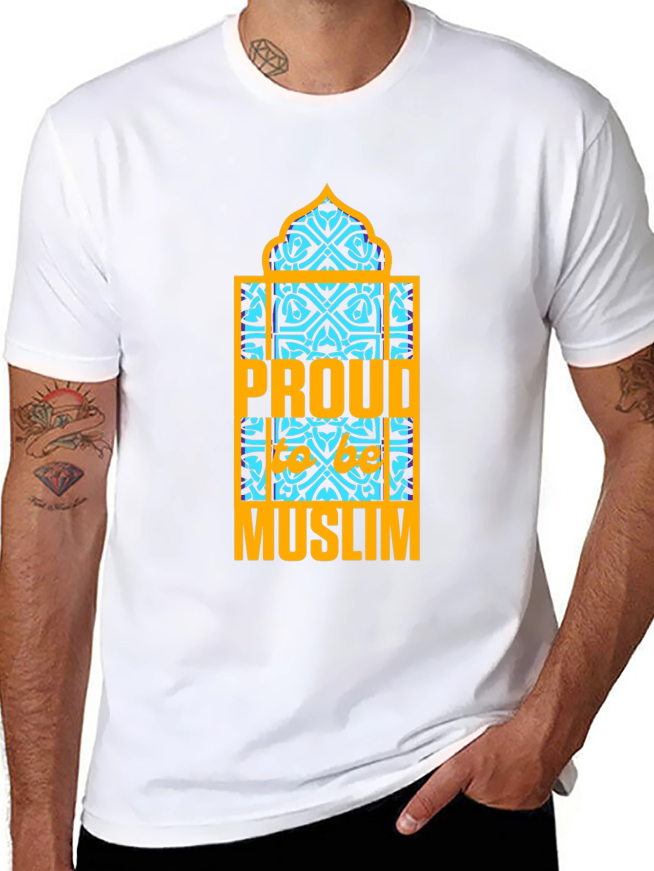 Proud Muslim T-Shirt Islamic Design