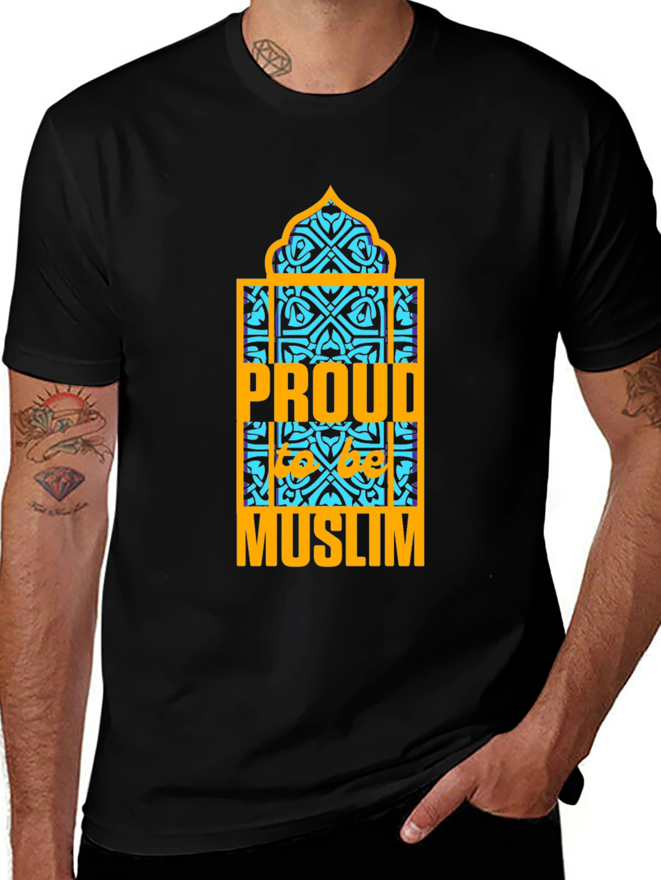 Proud Muslim T-Shirt Islamic Design