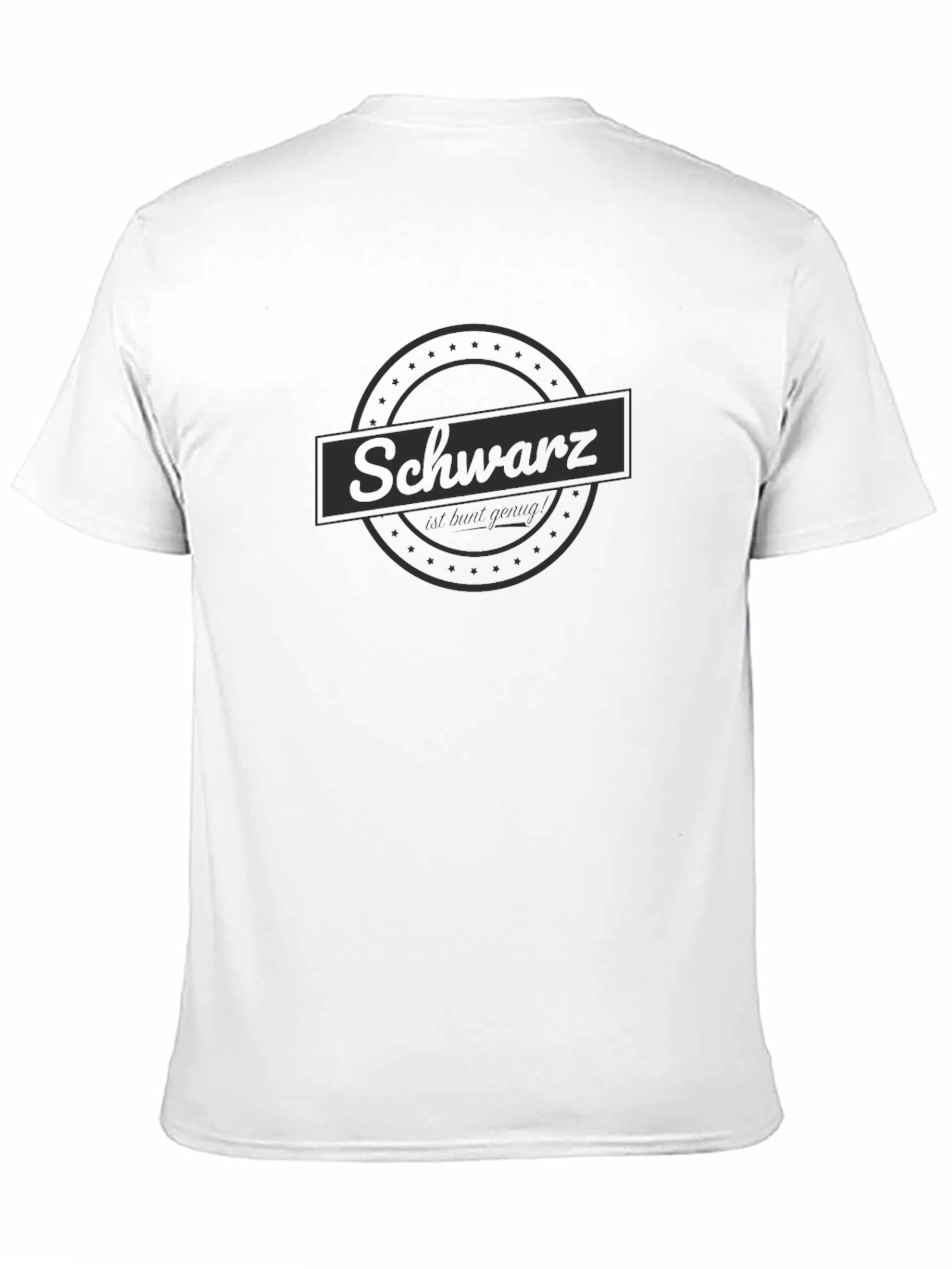 Schwarz Black Graphic T-Shirt