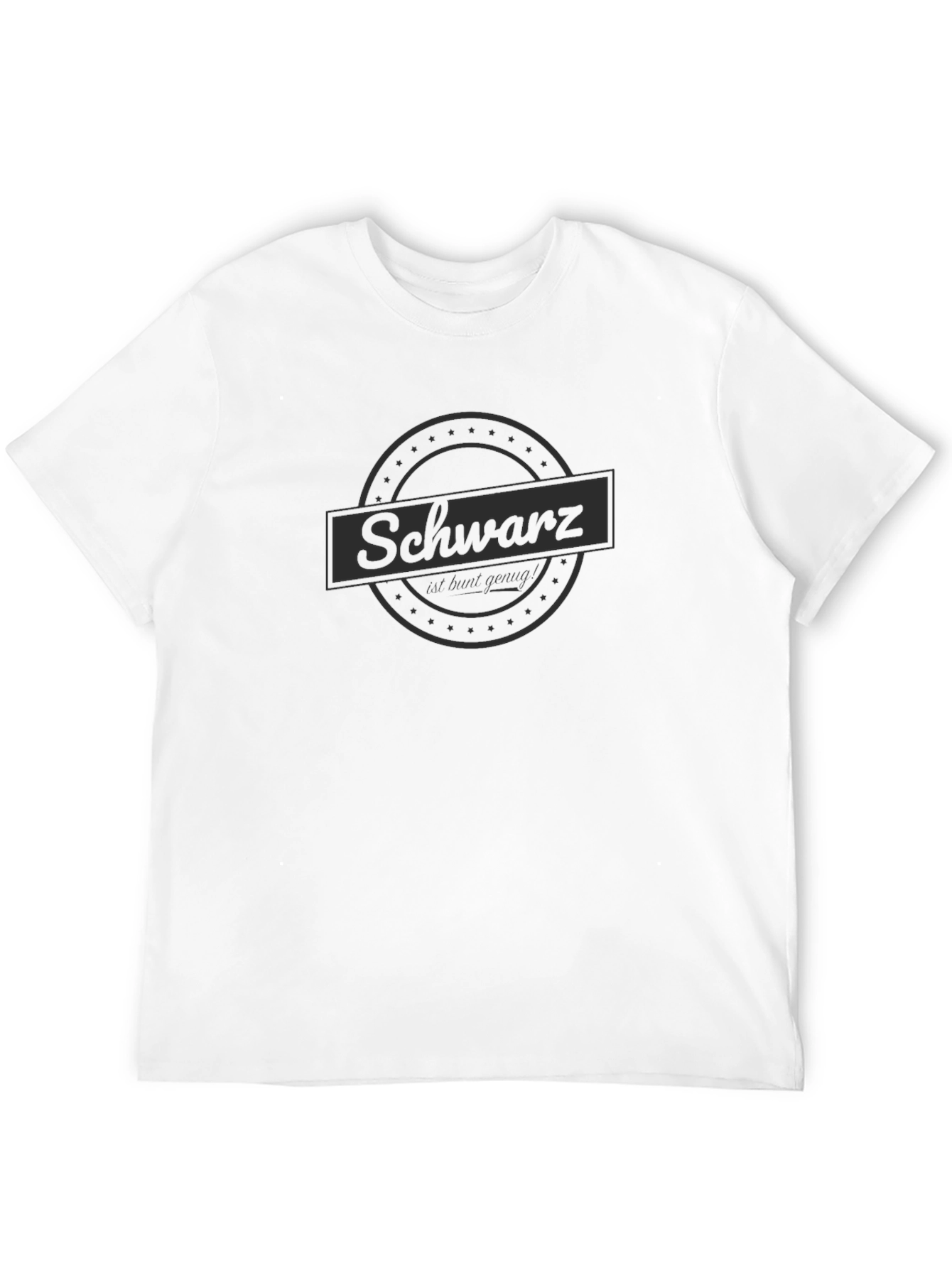 Schwarz Black Graphic T-Shirt