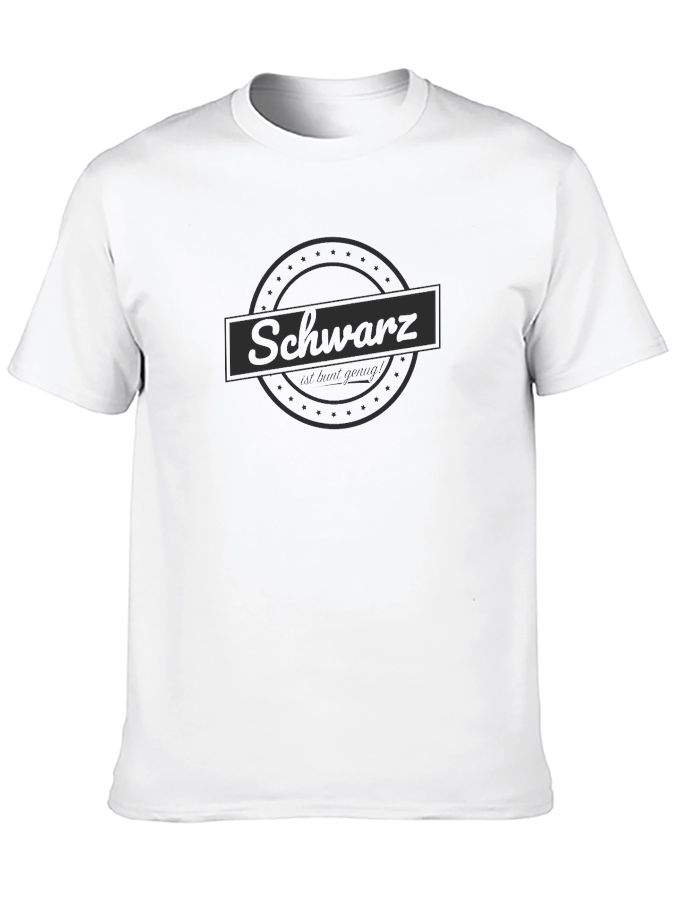 Schwarz Black Graphic T-Shirt