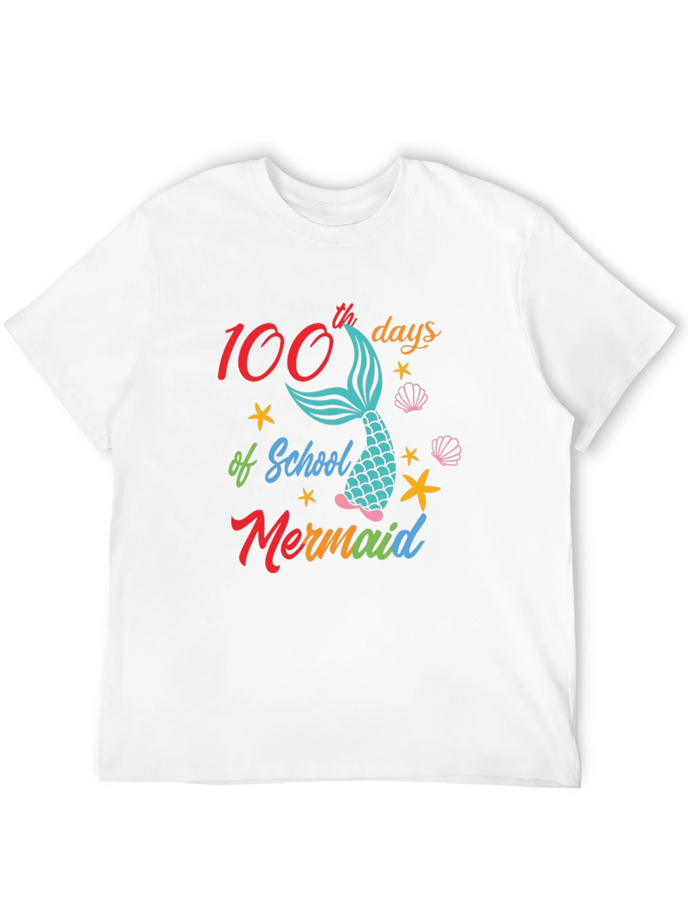 100th Day of School Mermaid T-Shirt