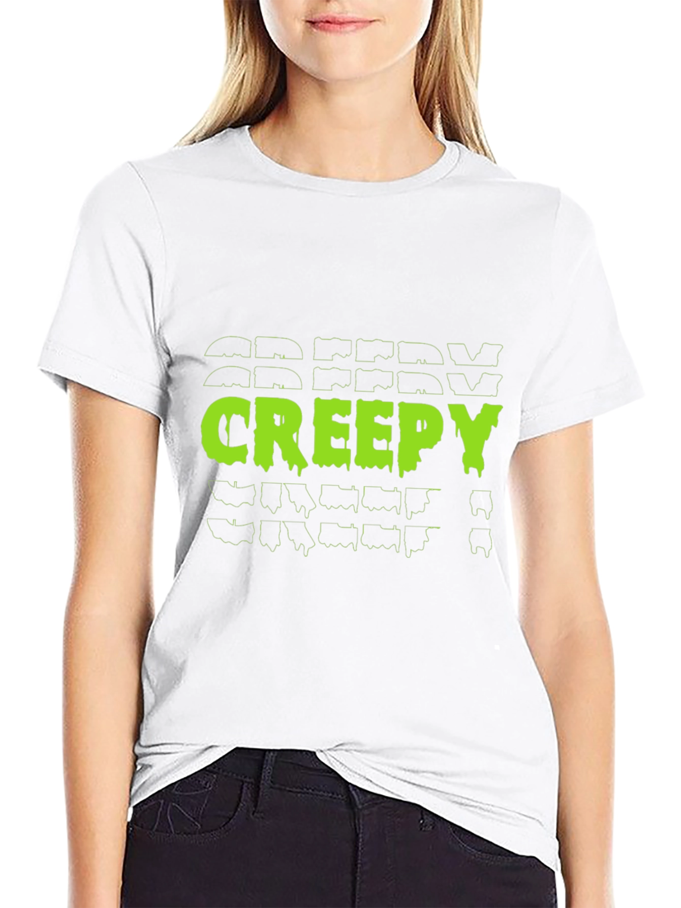 Creepy Graphic Tee - Black Halloween T-Shirt
