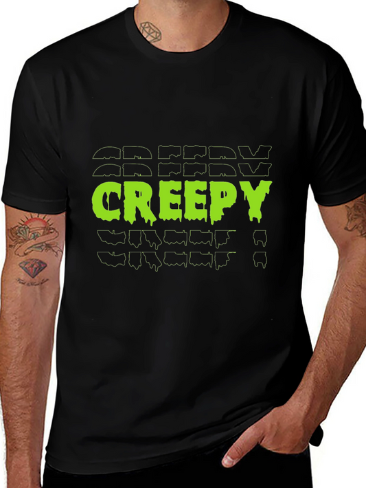 Creepy Graphic Tee - Black Halloween T-Shirt
