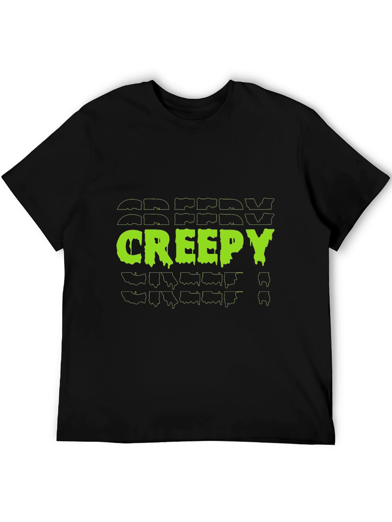 Creepy Graphic Tee - Black Halloween T-Shirt