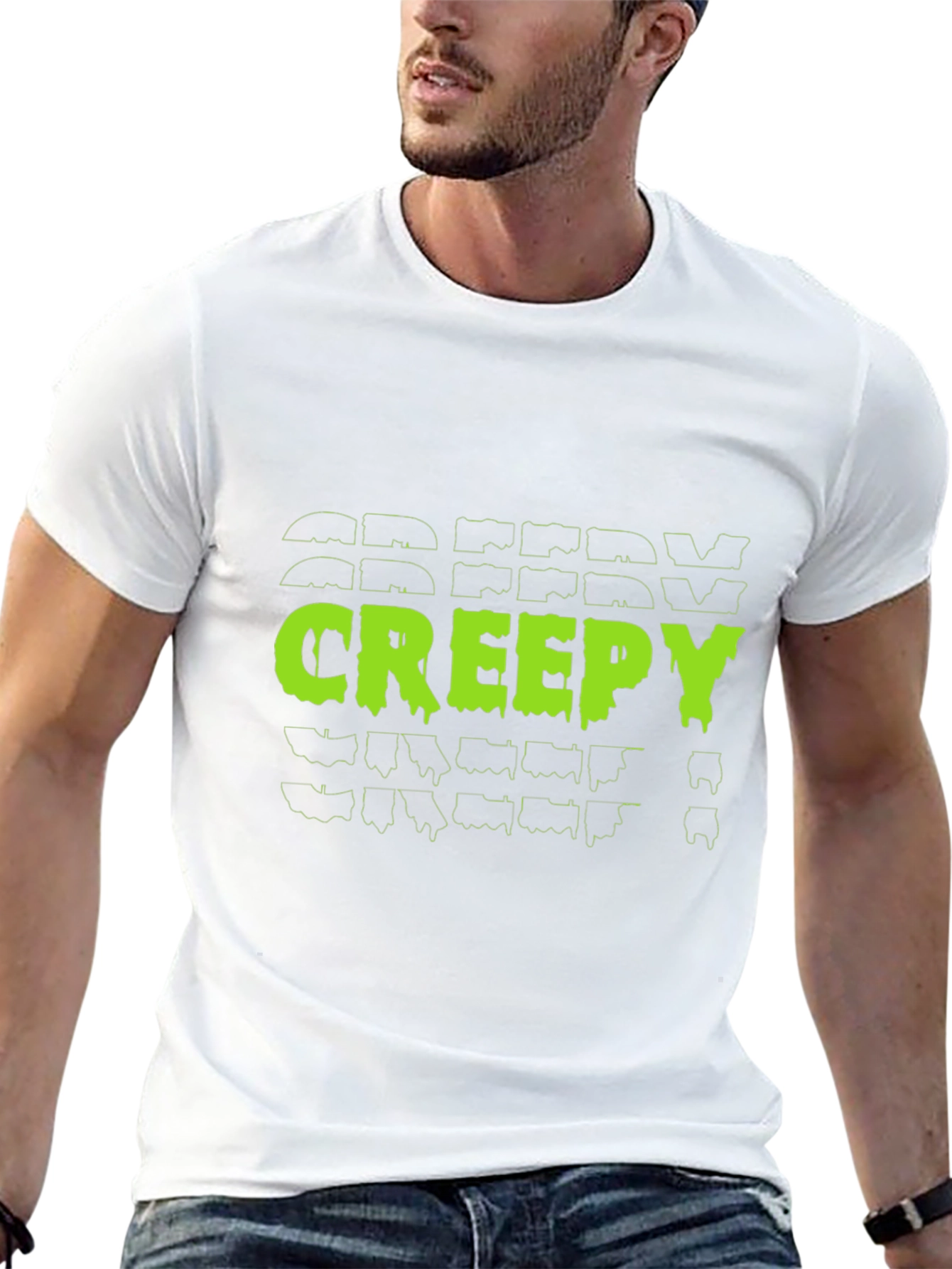 Creepy Graphic Tee - Black Halloween T-Shirt