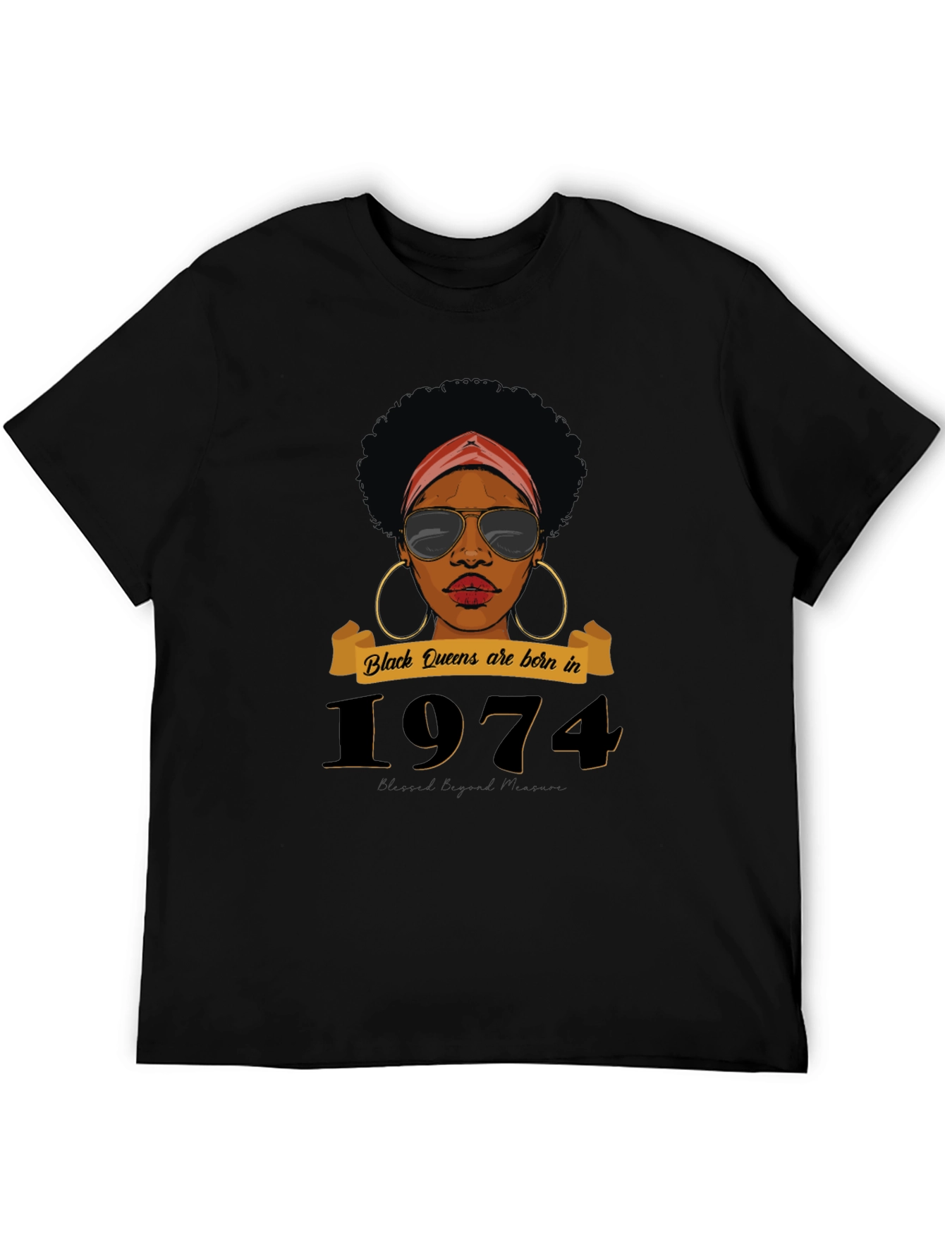 Black Queens Born in 1974 T-Shirt