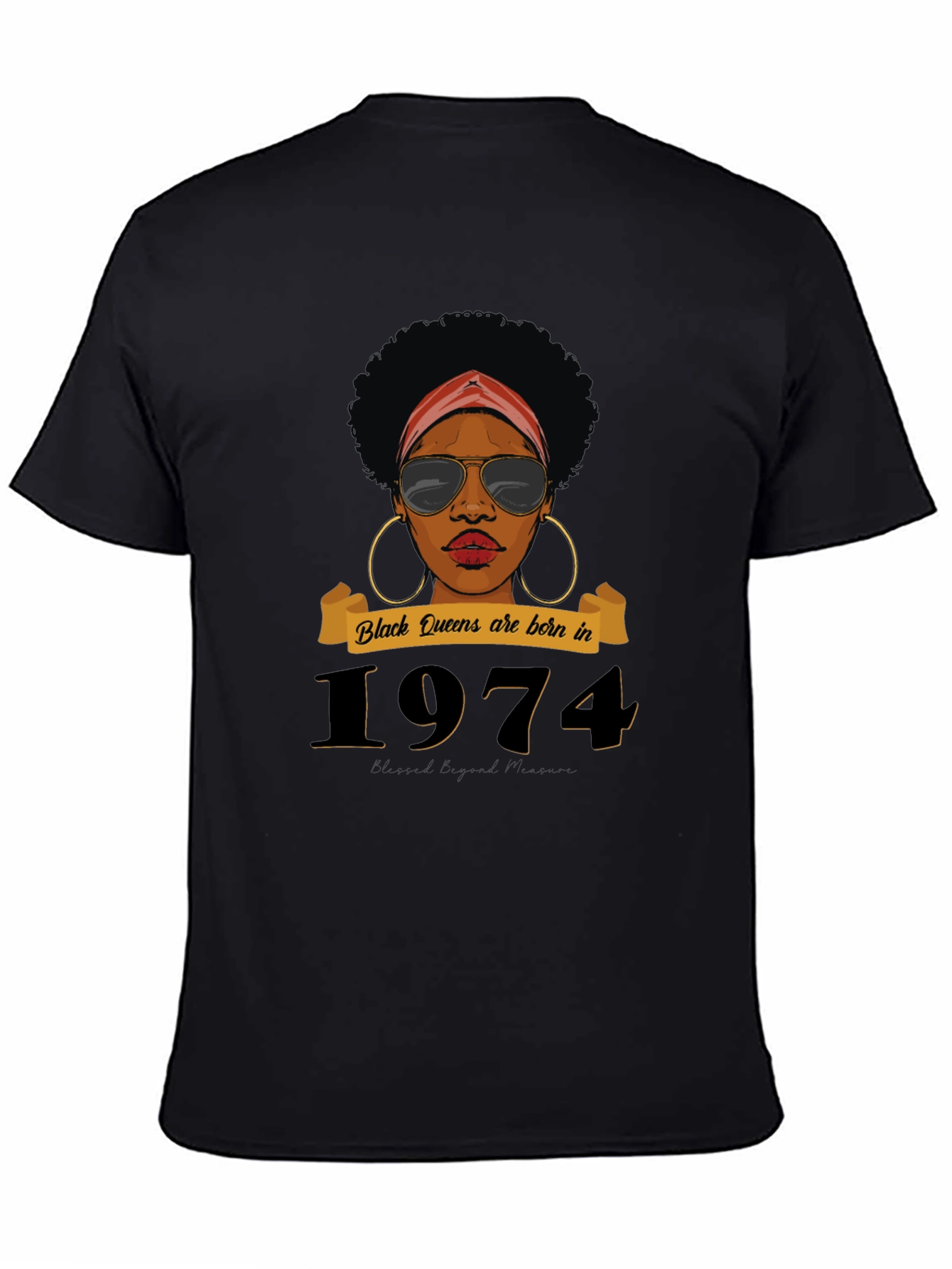 Black Queens Born in 1974 T-Shirt