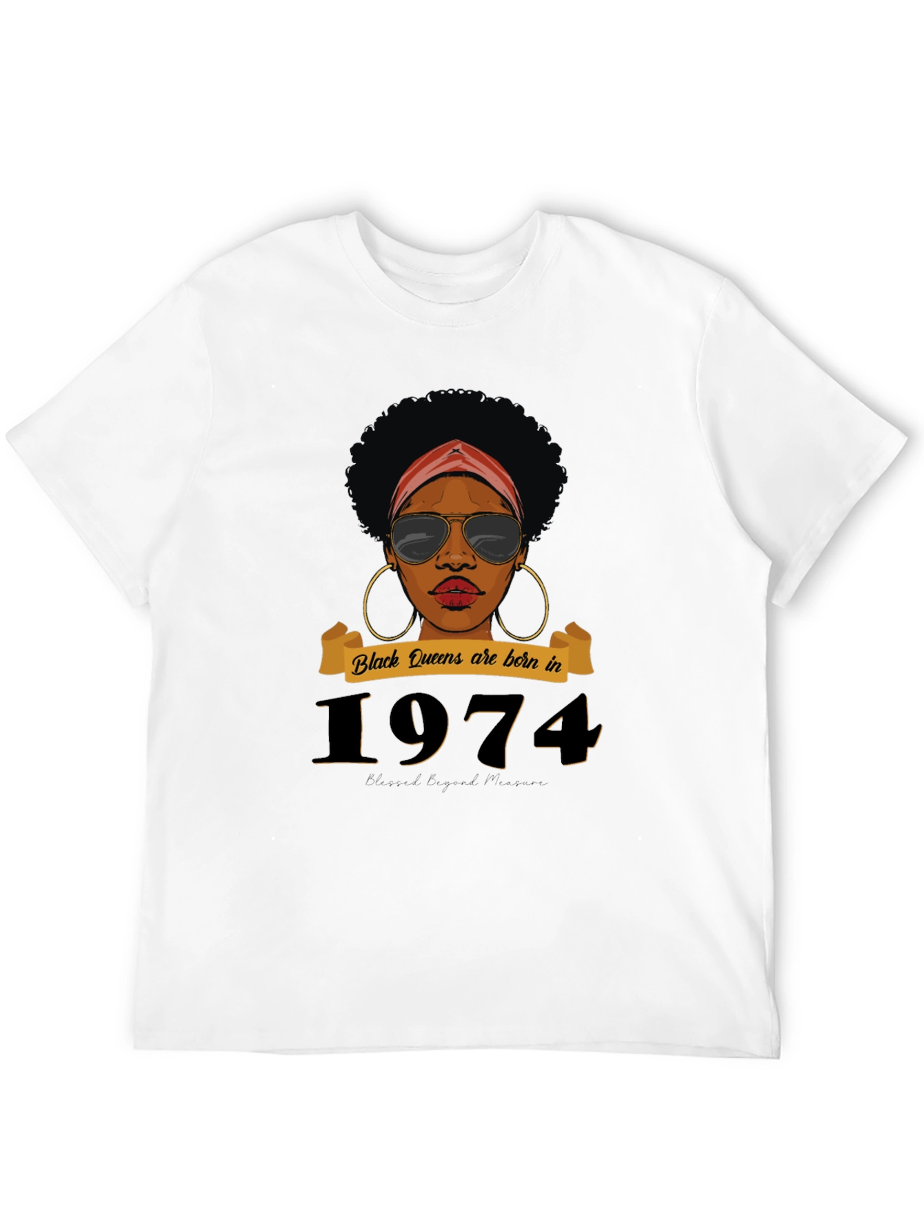 Black Queens Born in 1974 T-Shirt