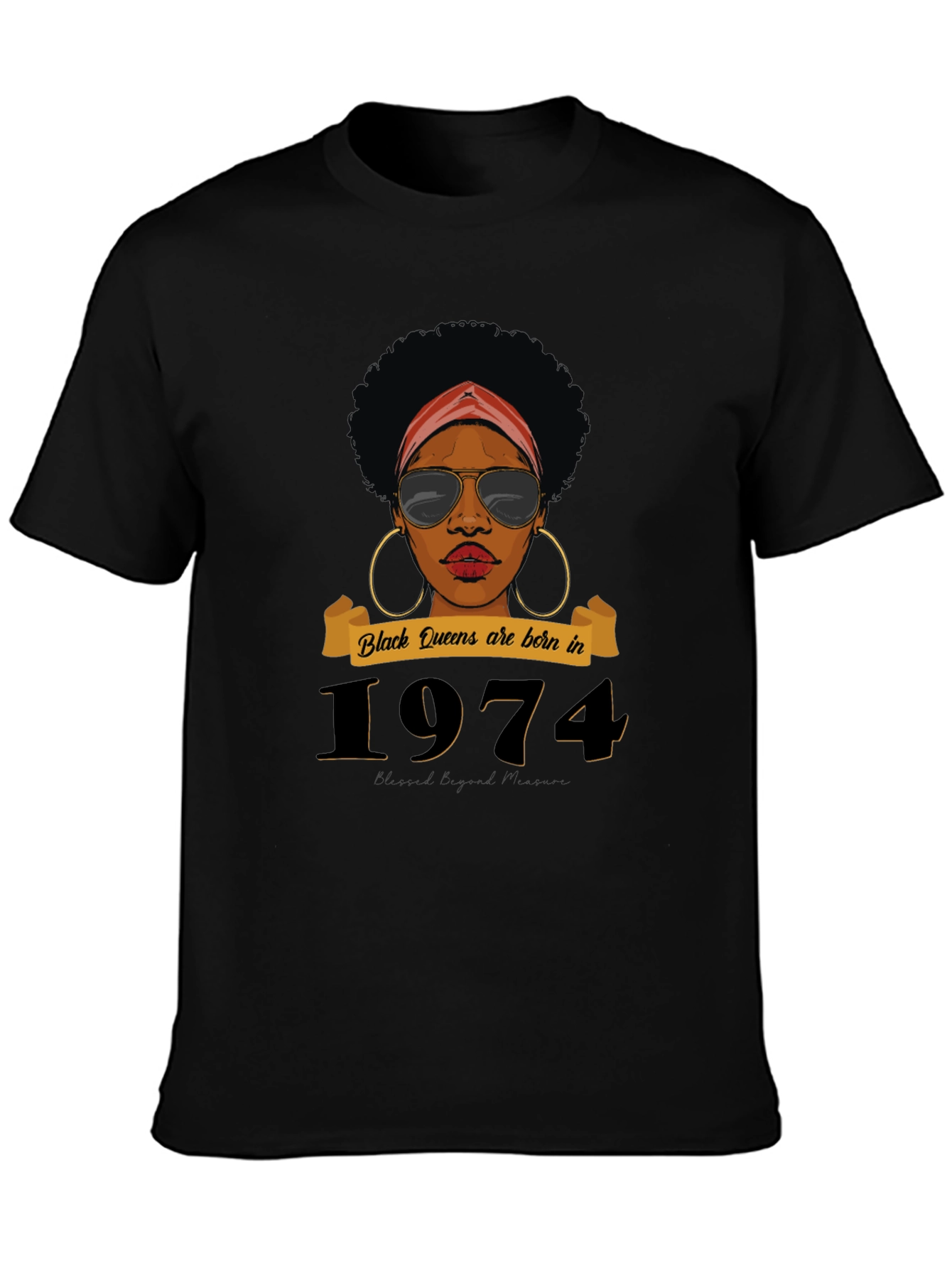 Black Queens Born in 1974 T-Shirt
