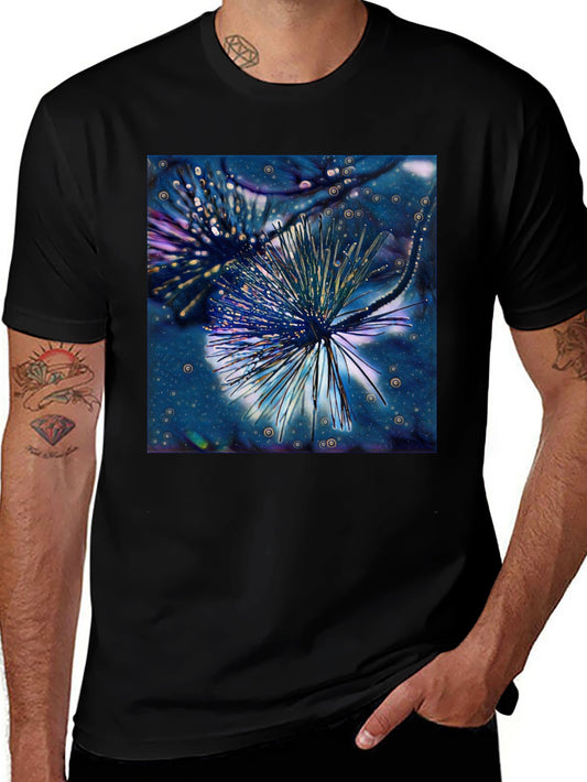 Abstract Floral Tee - Artistic Menswear