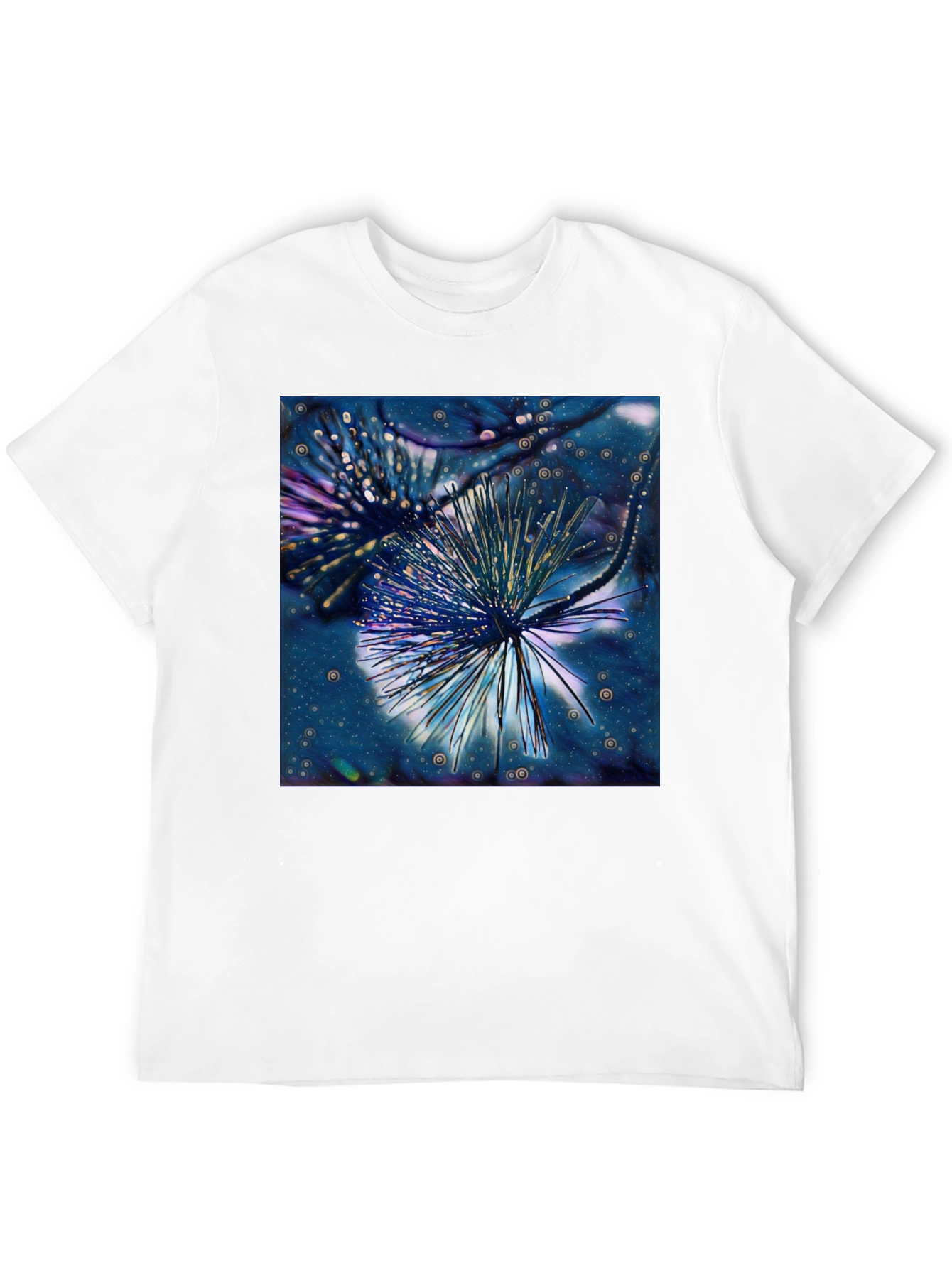 Abstract Floral Tee - Artistic Menswear