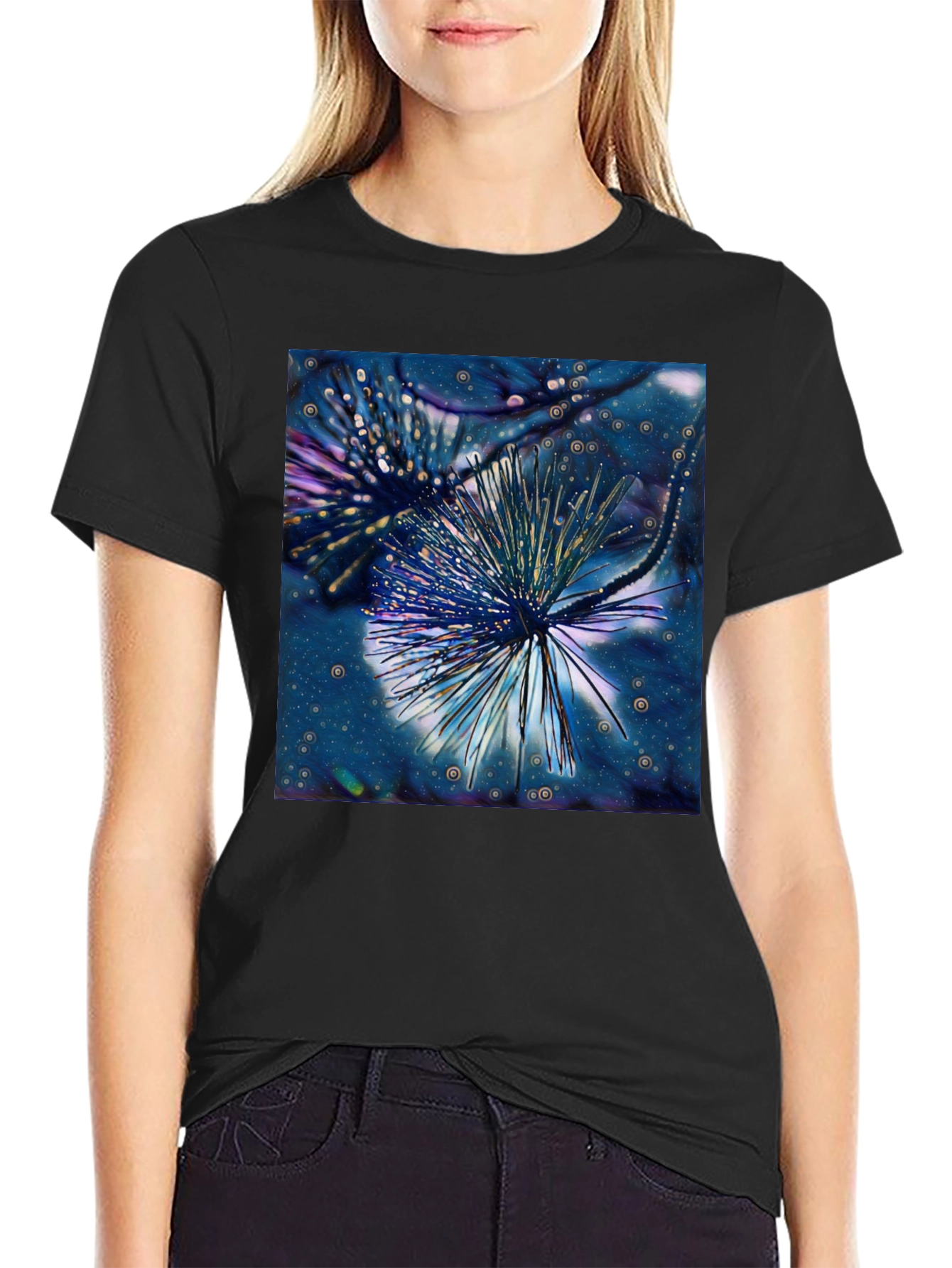 Abstract Floral Tee - Artistic Menswear