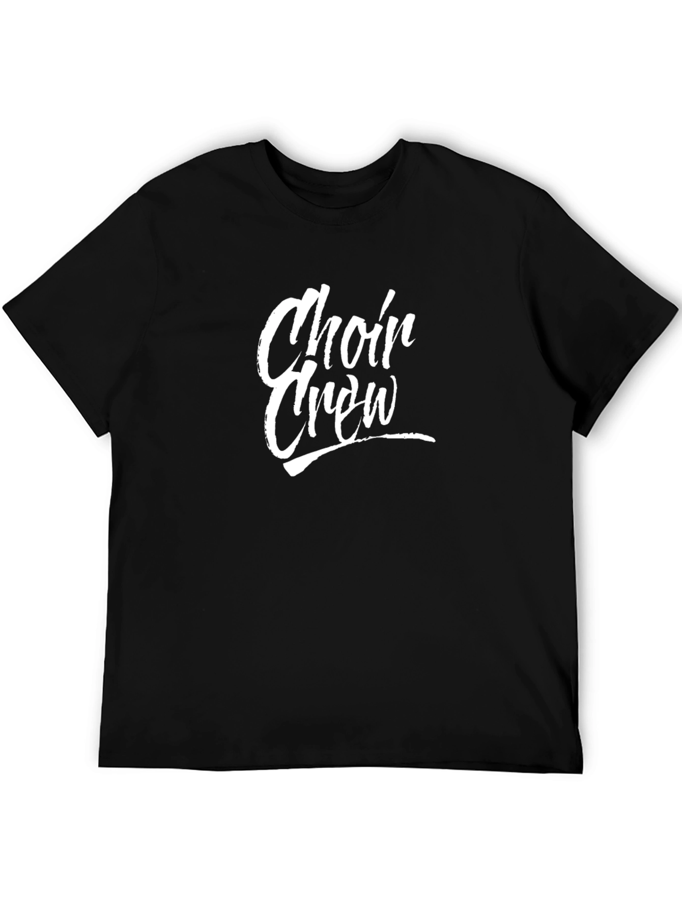 Choir Crew Black Cotton T-Shirt
