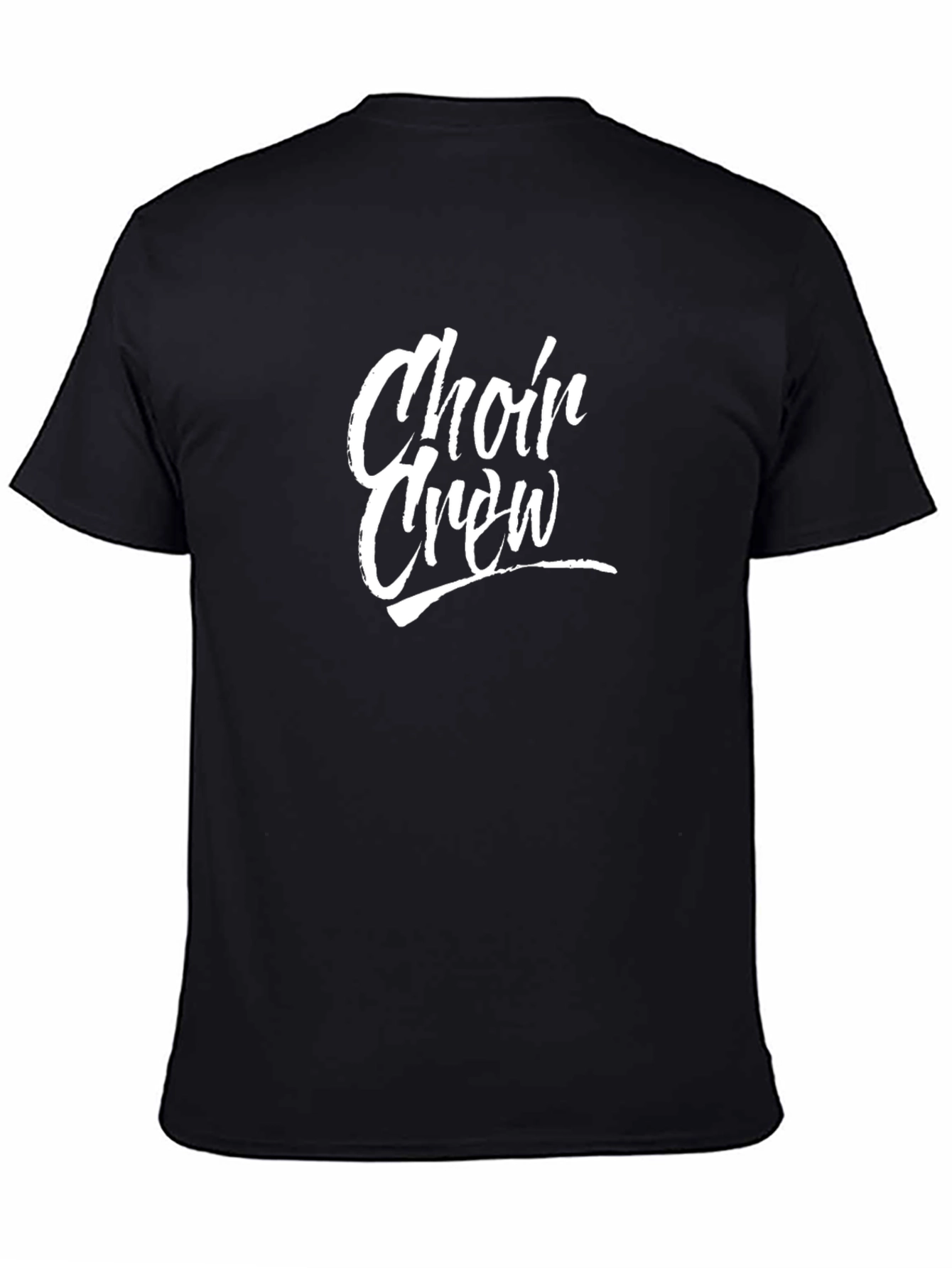 Choir Crew Black Cotton T-Shirt