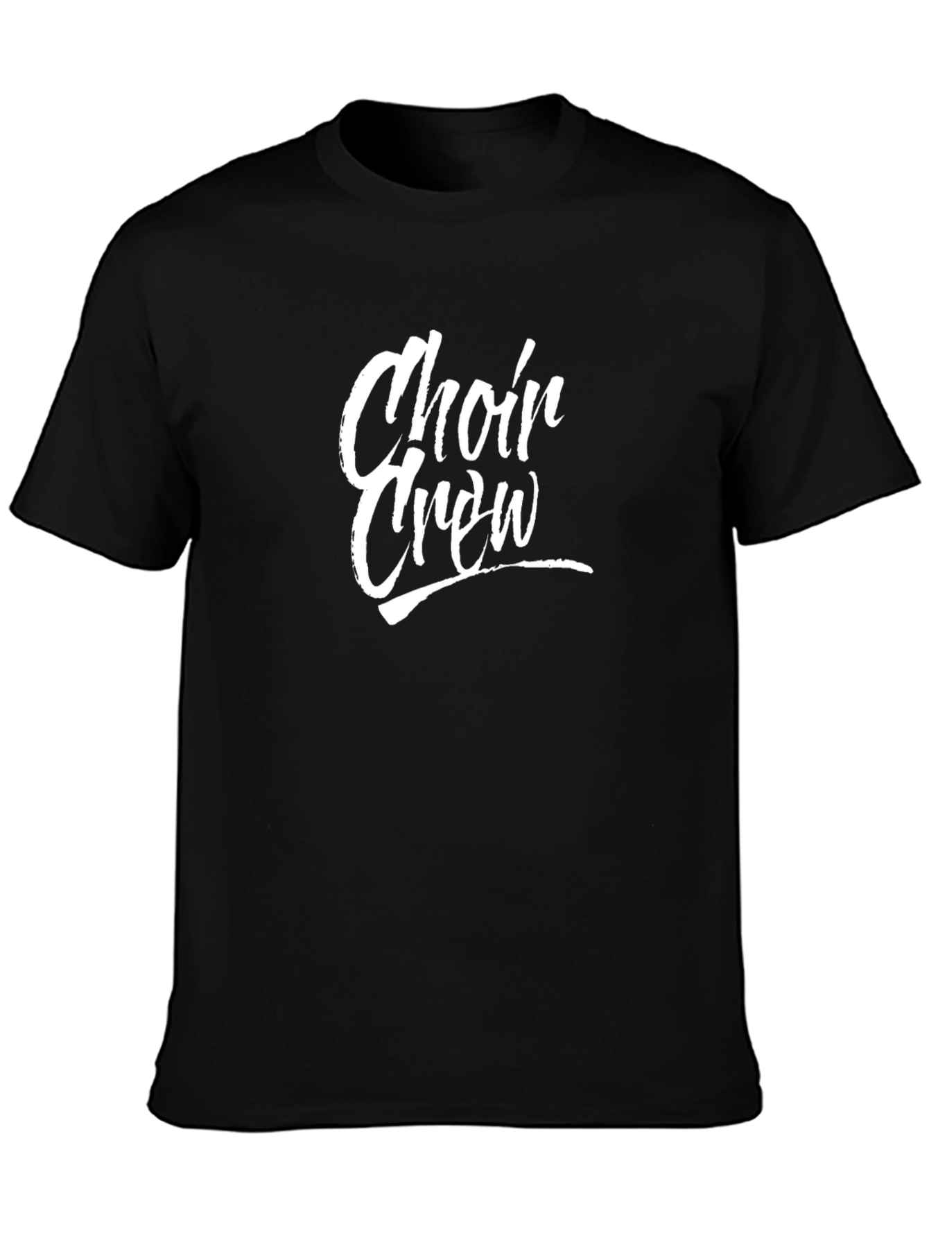 Choir Crew Black Cotton T-Shirt