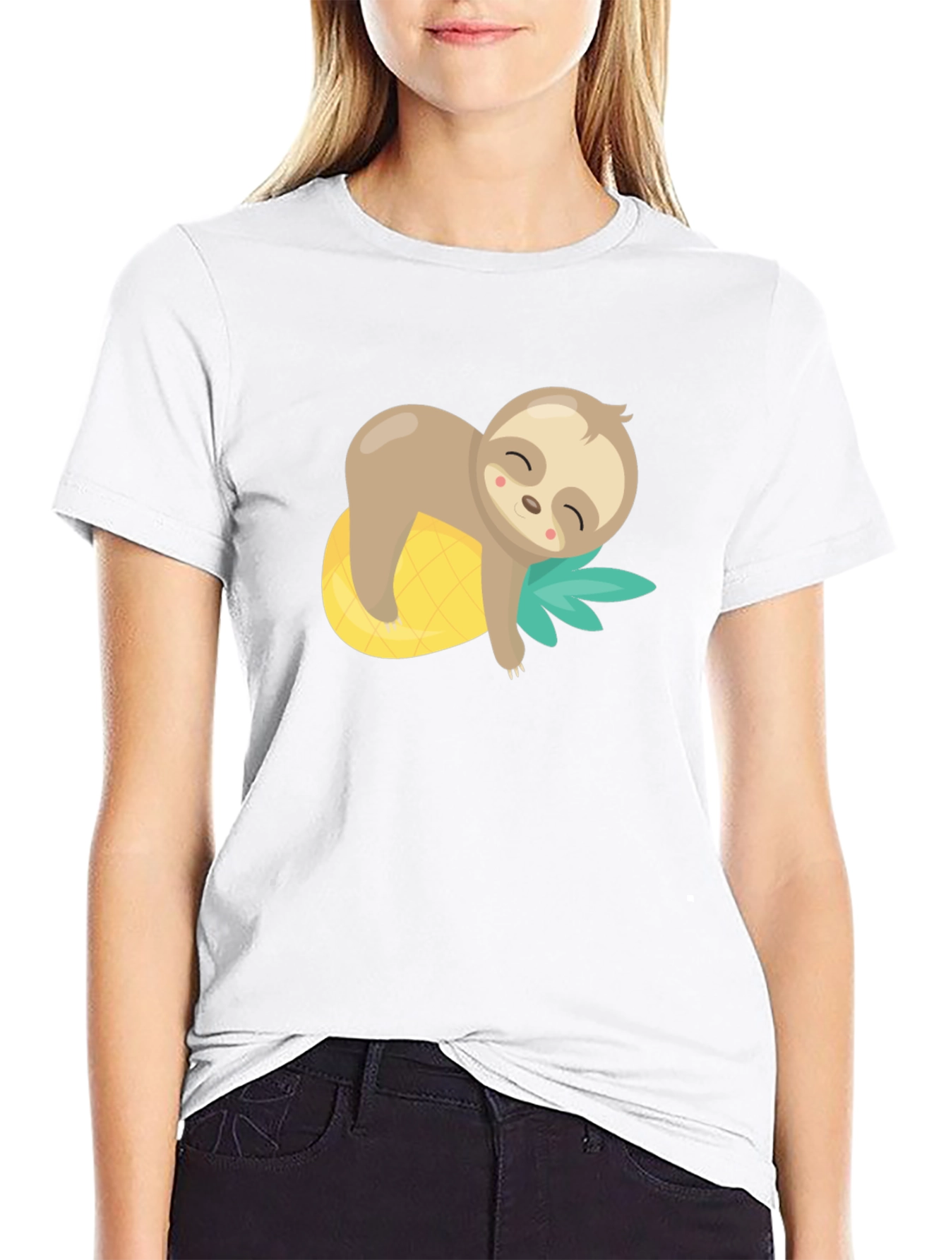 Cute Sloth Pineapple T-Shirt