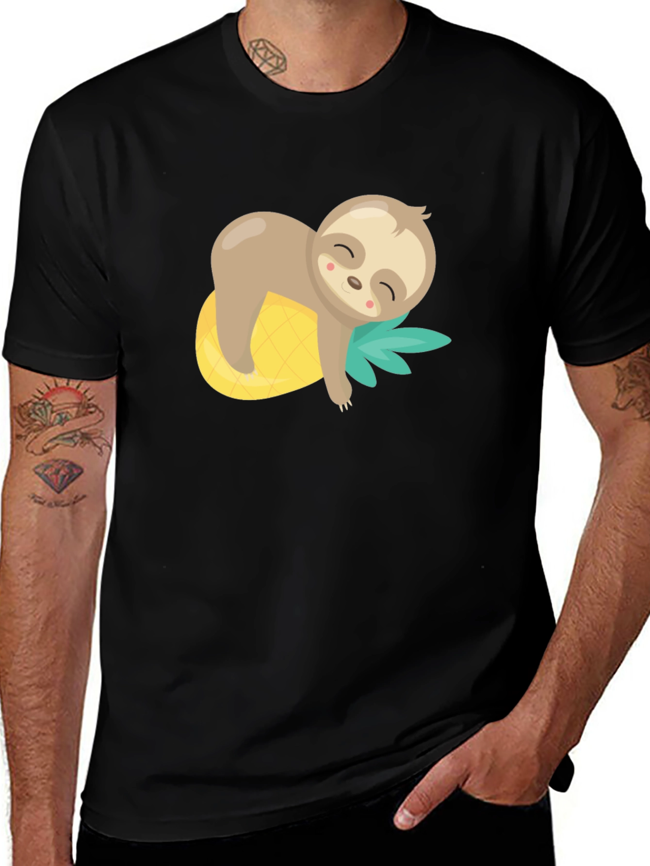 Cute Sloth Pineapple T-Shirt