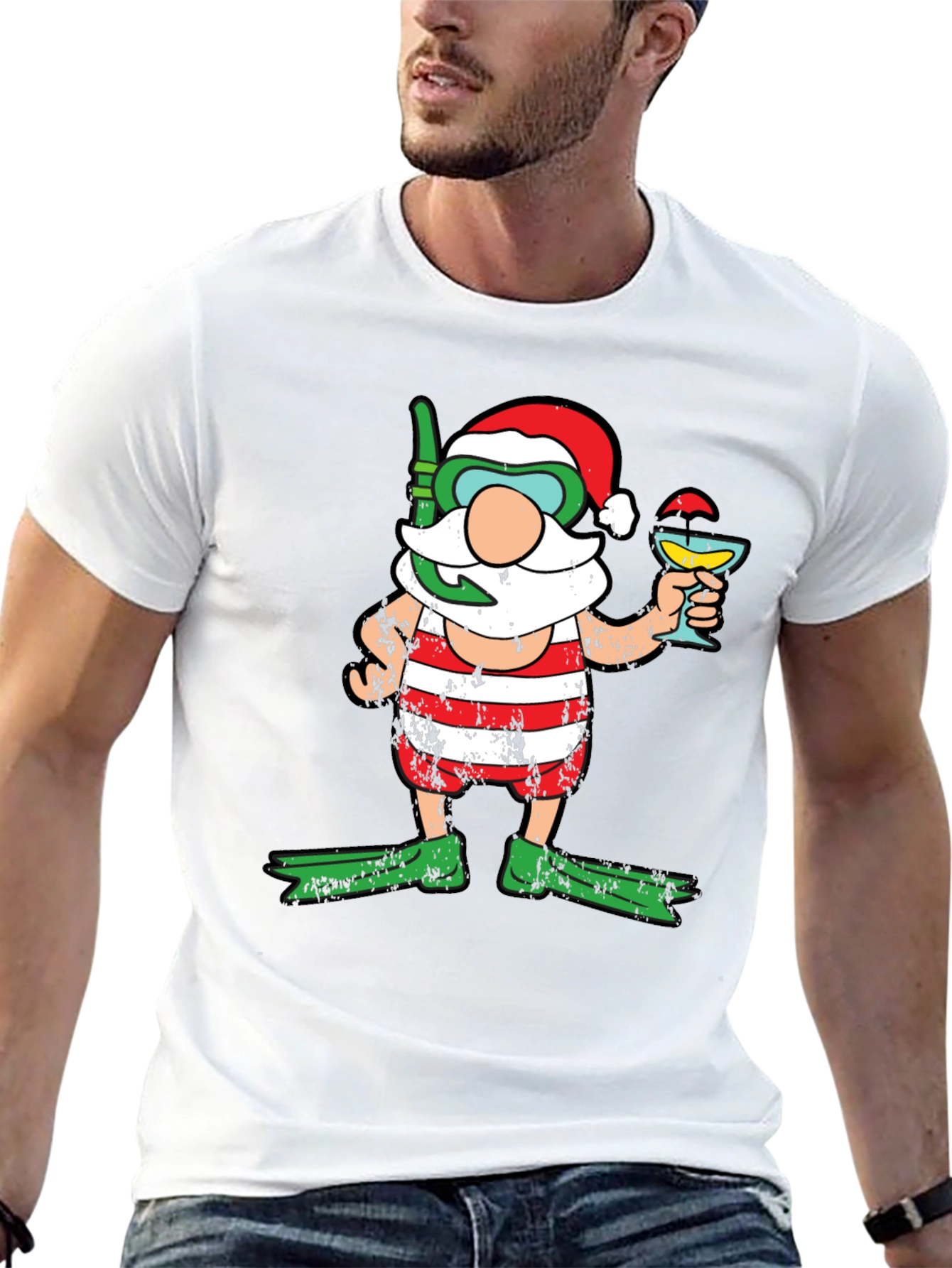 Santa Diver Holiday T-Shirt