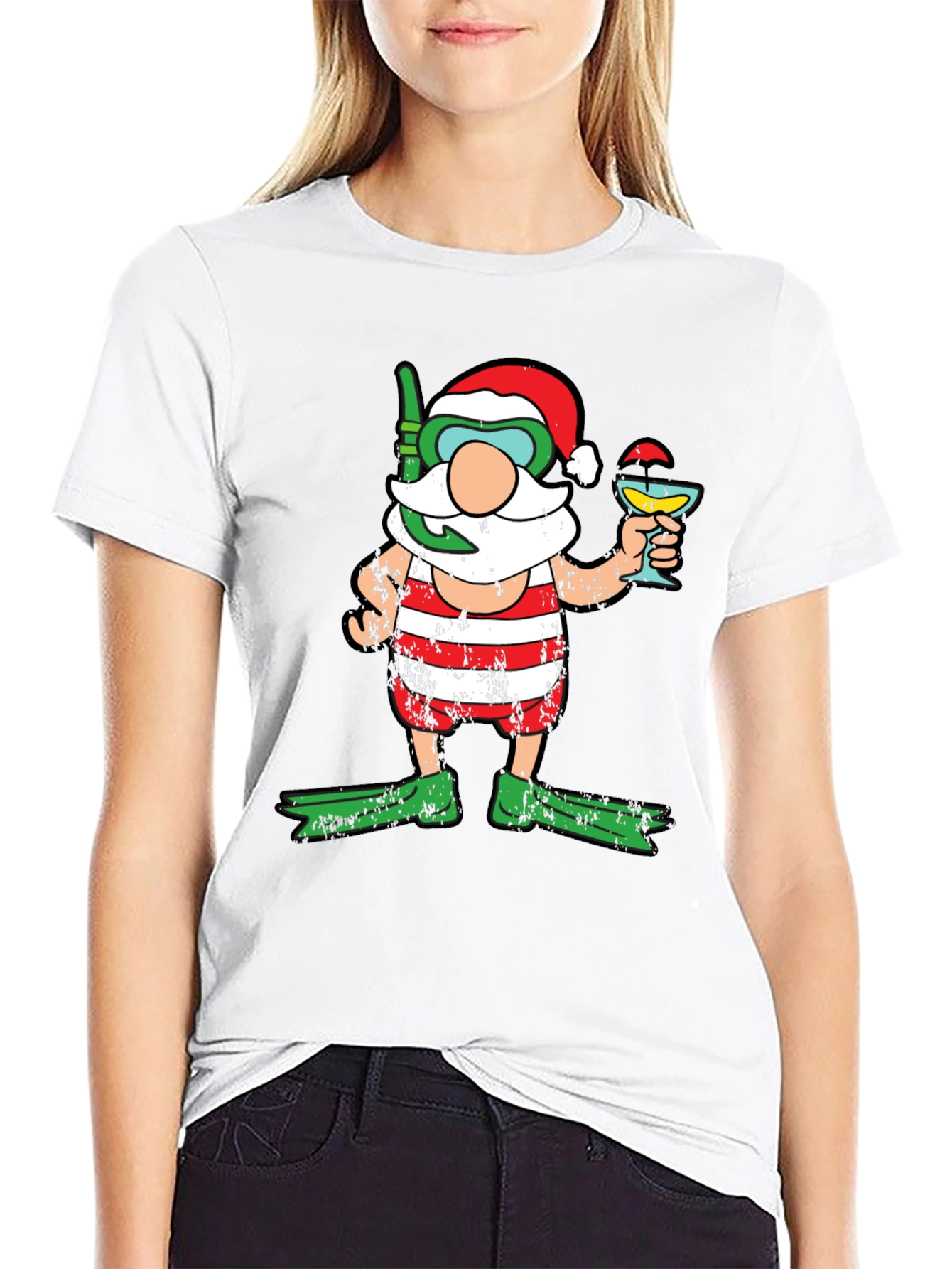 Santa Diver Holiday T-Shirt
