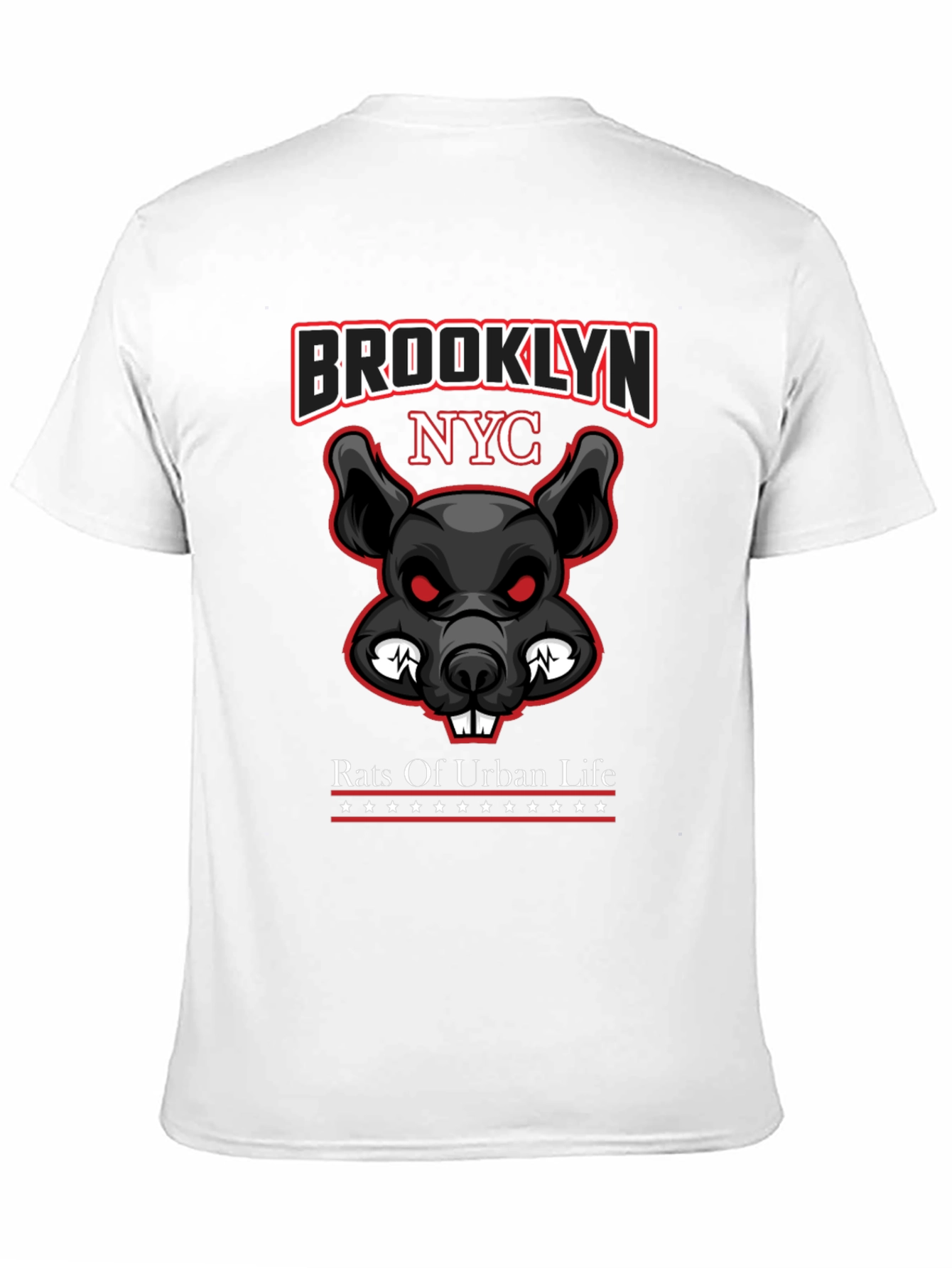 Brooklyn NYC Rat Graphic T-Shirt