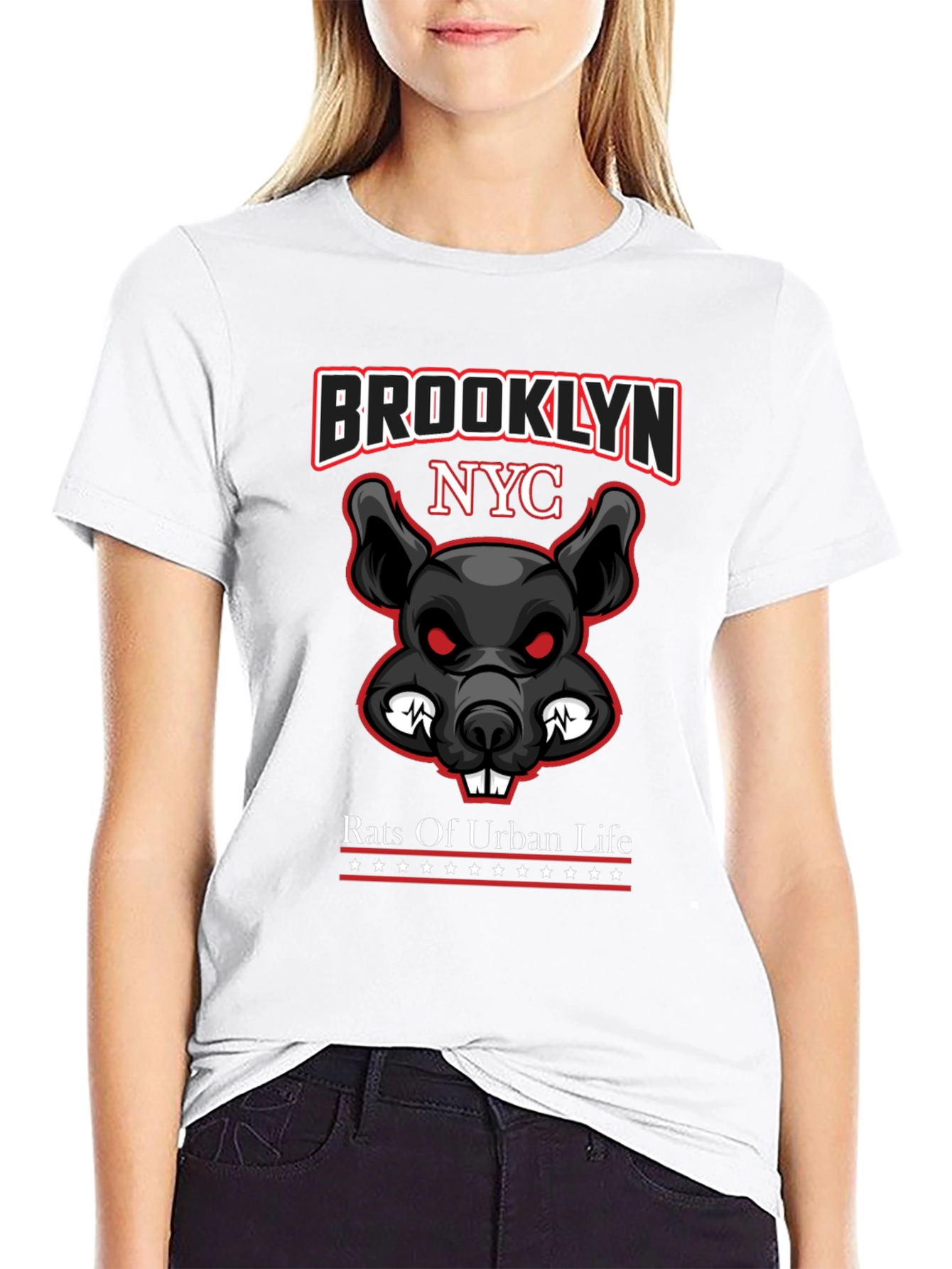 Brooklyn NYC Rat Graphic T-Shirt