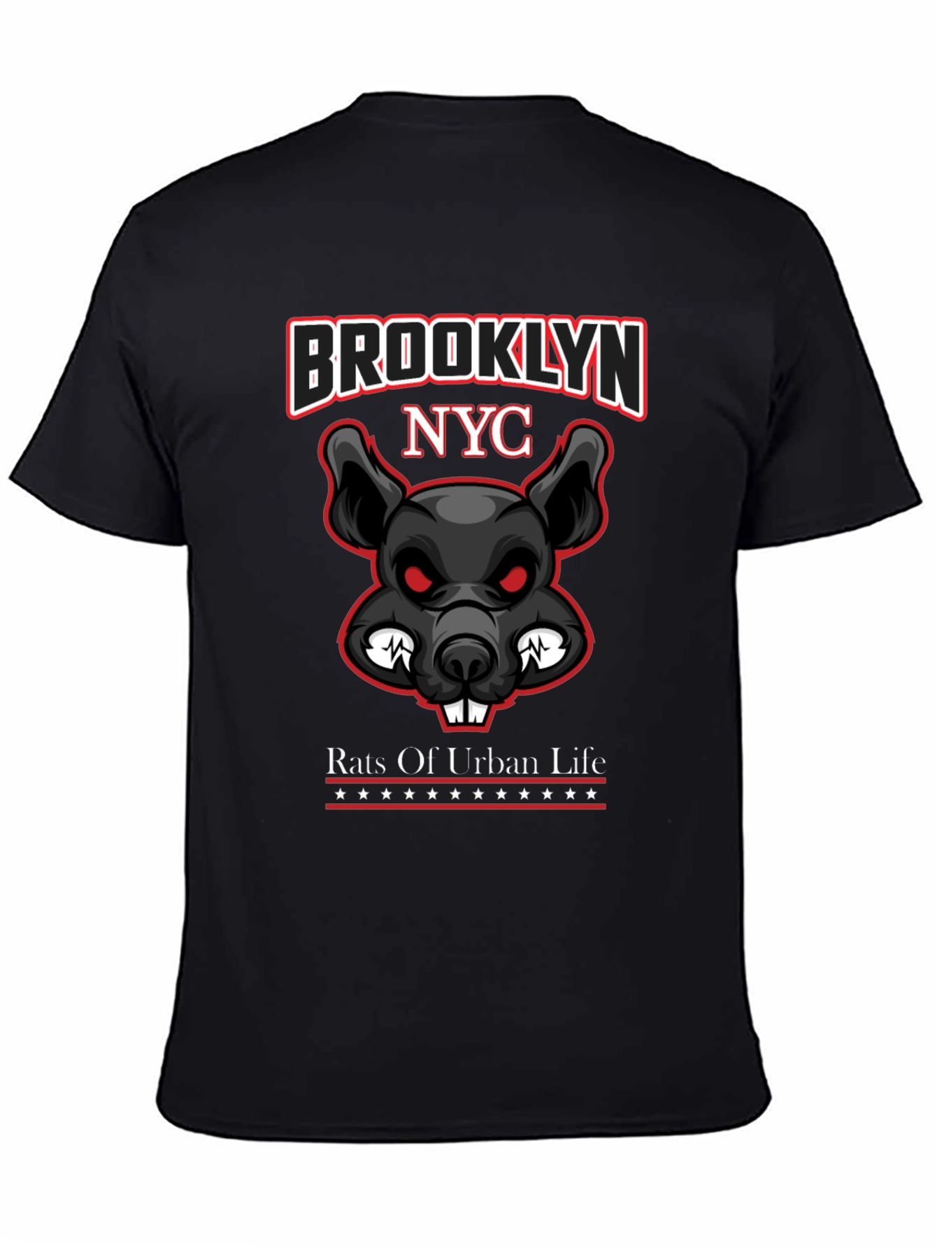Brooklyn NYC Rat Graphic T-Shirt