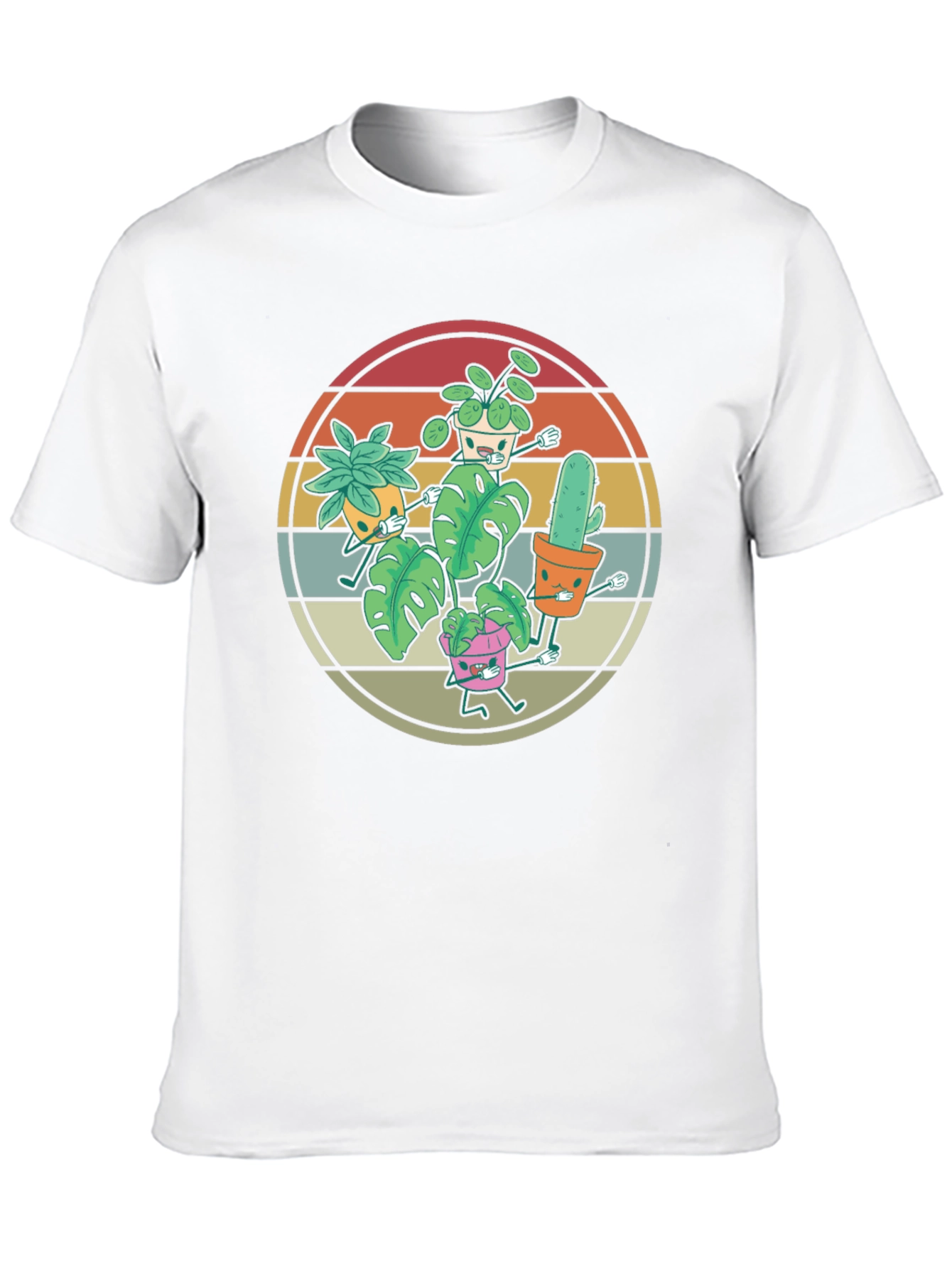 Retro Plant Lover T-Shirt - Dancing Plants