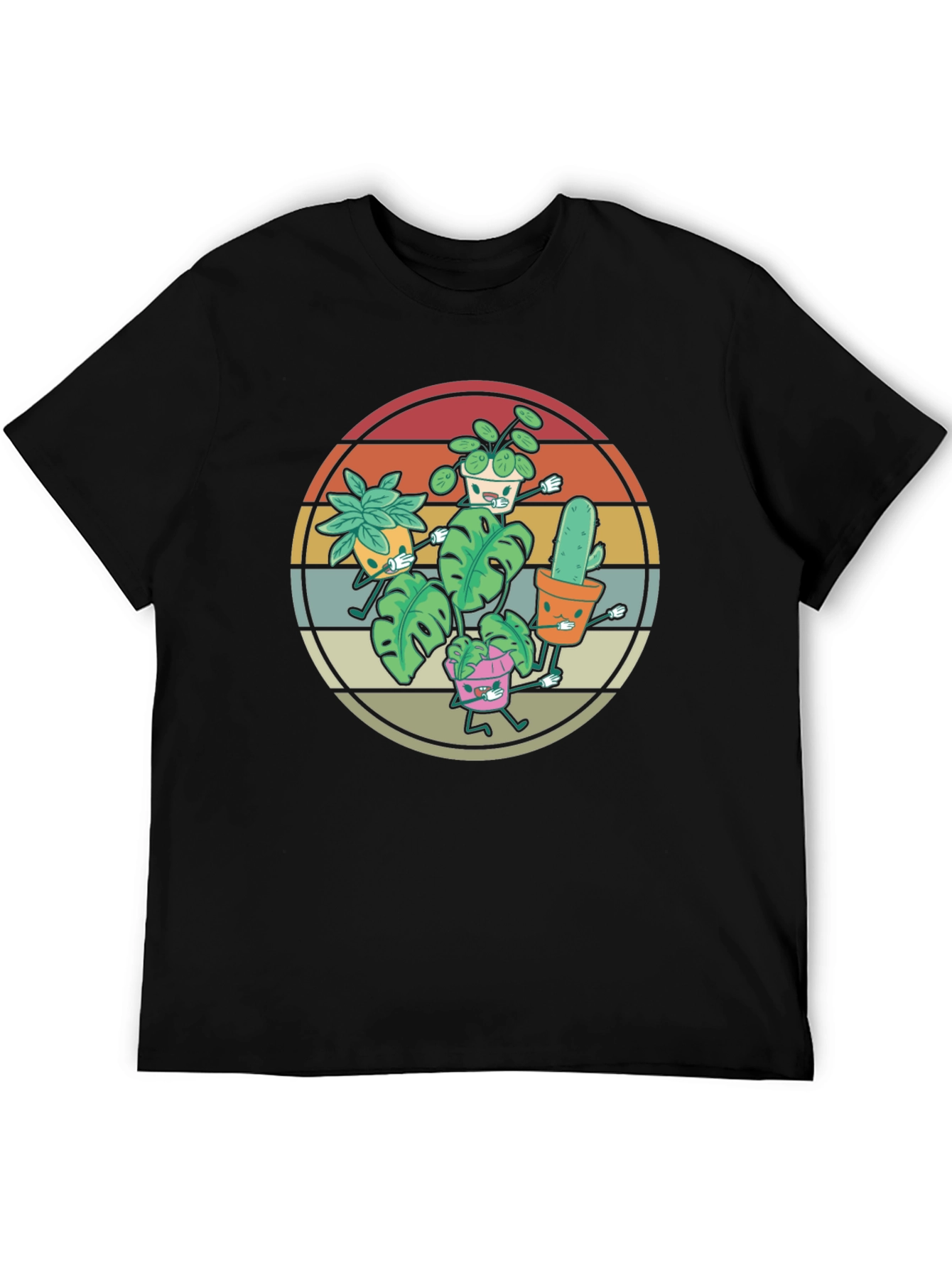 Retro Plant Lover T-Shirt - Dancing Plants