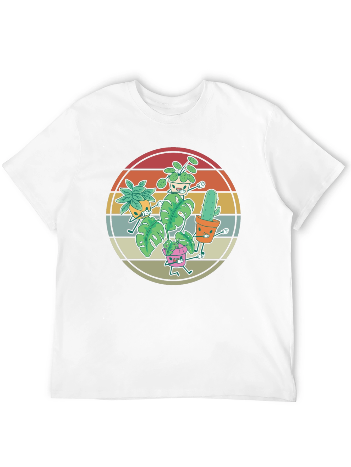 Retro Plant Lover T-Shirt - Dancing Plants