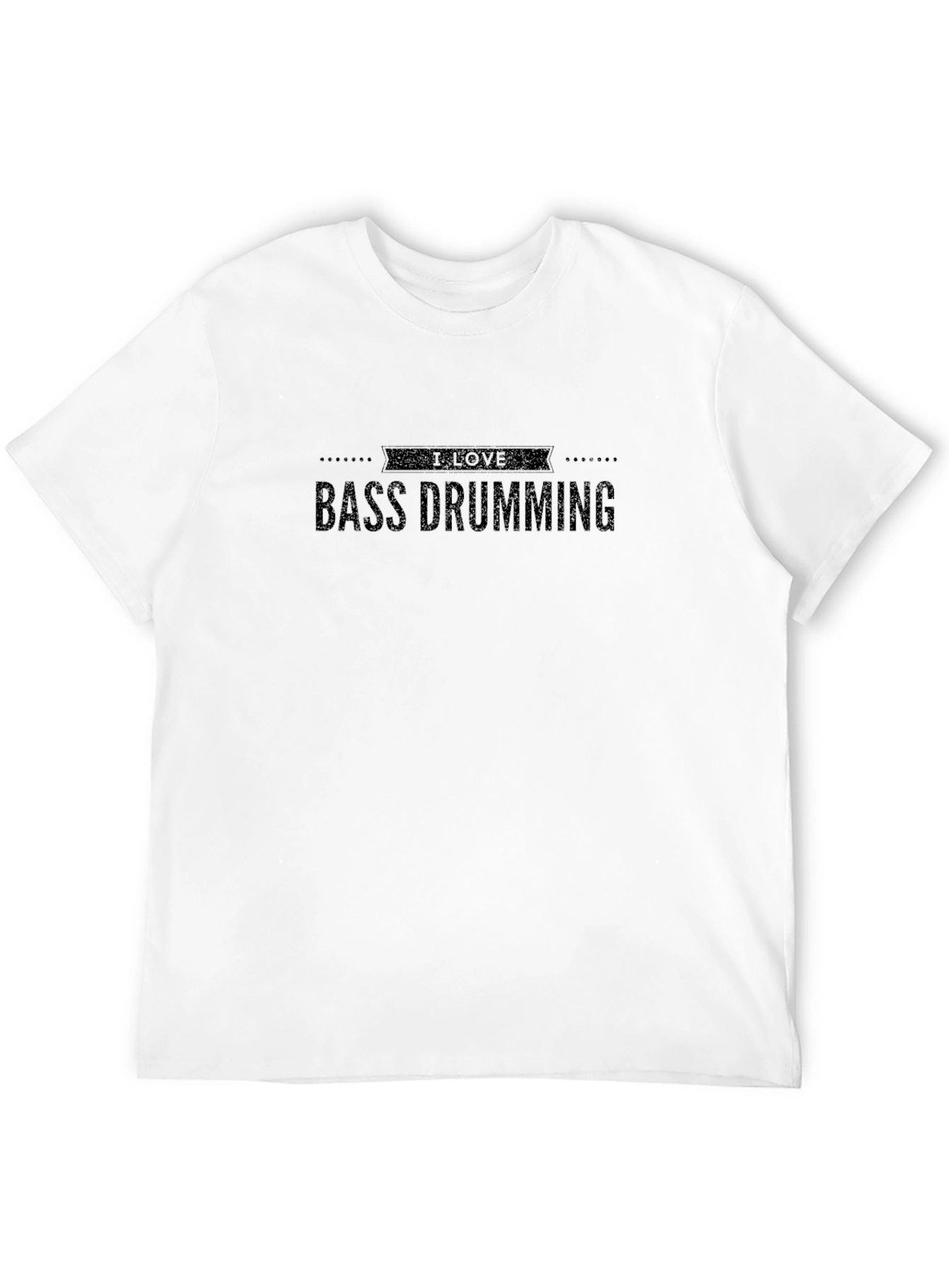 I Love Bass Drumming Black T-Shirt