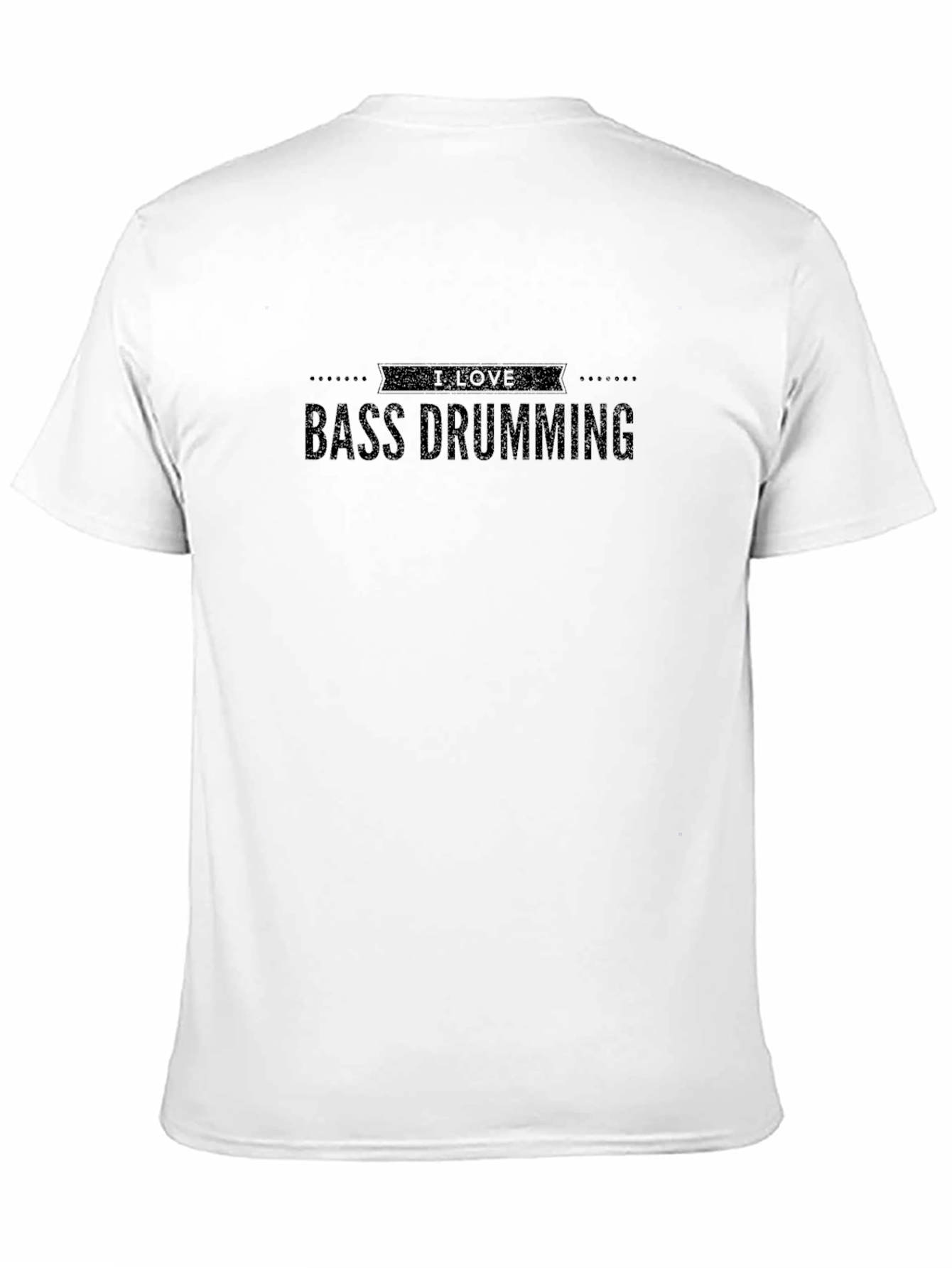 I Love Bass Drumming Black T-Shirt