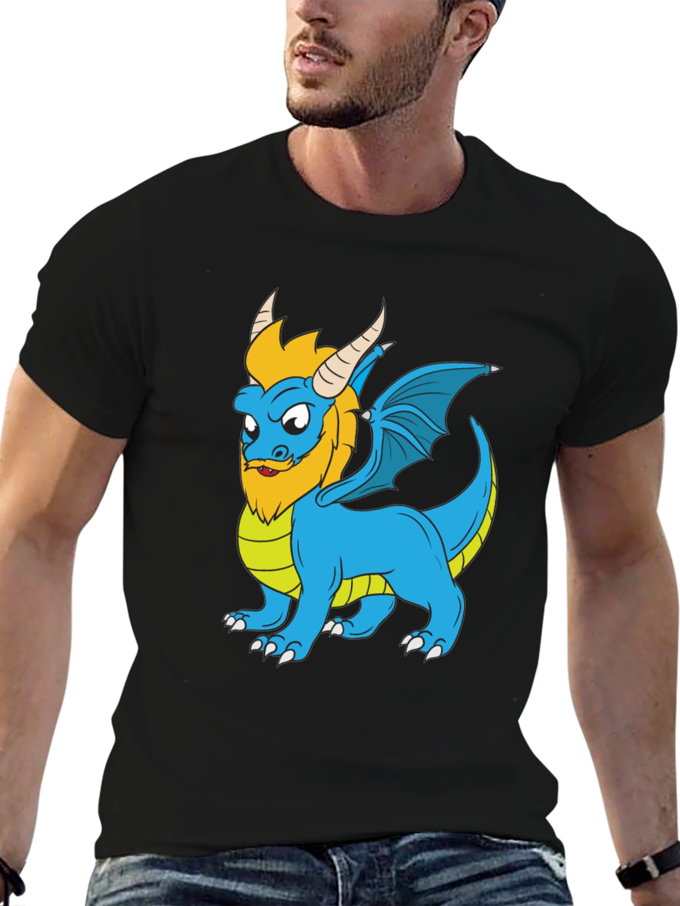 Dragon Cartoon Graphic T-Shirt