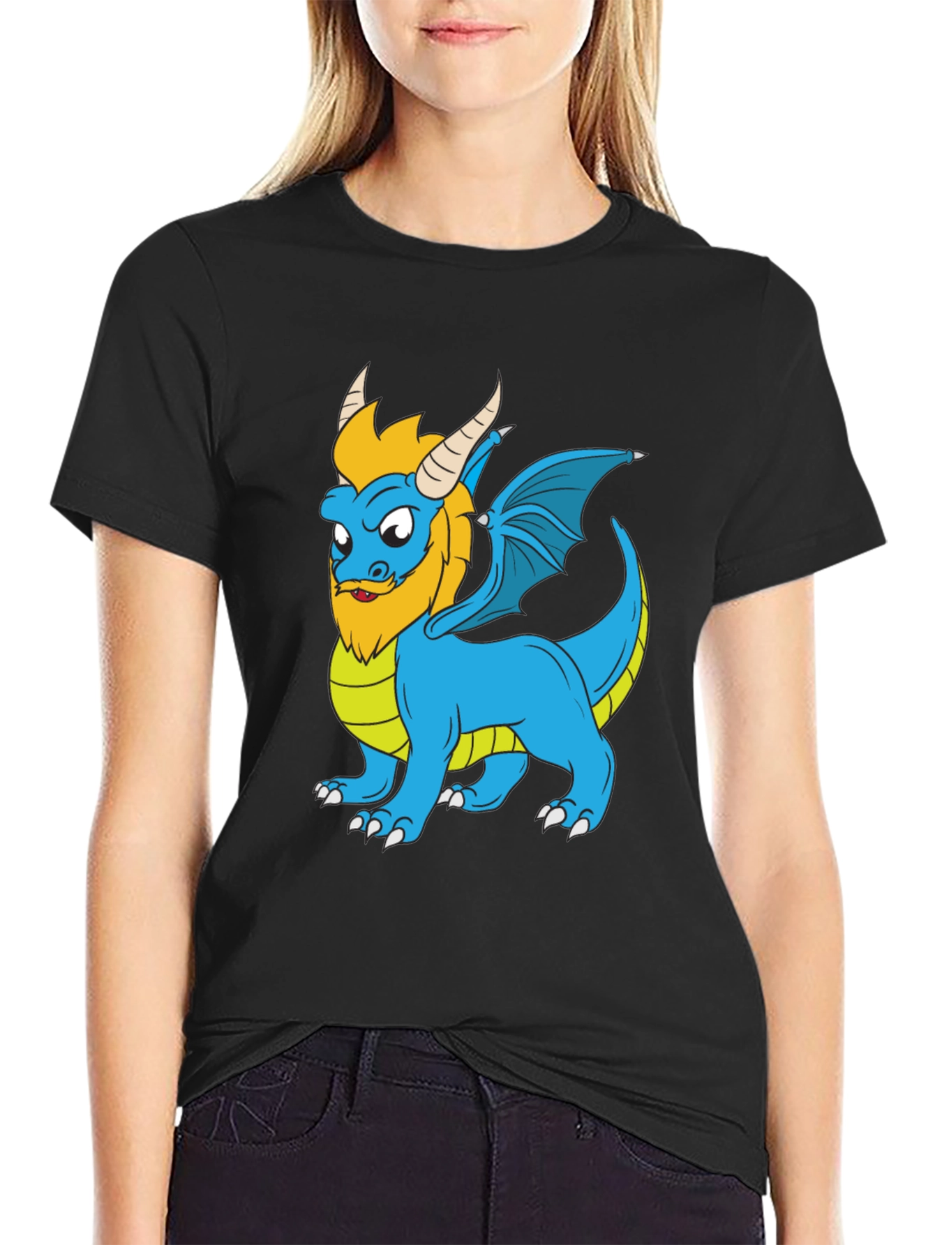 Dragon Cartoon Graphic T-Shirt