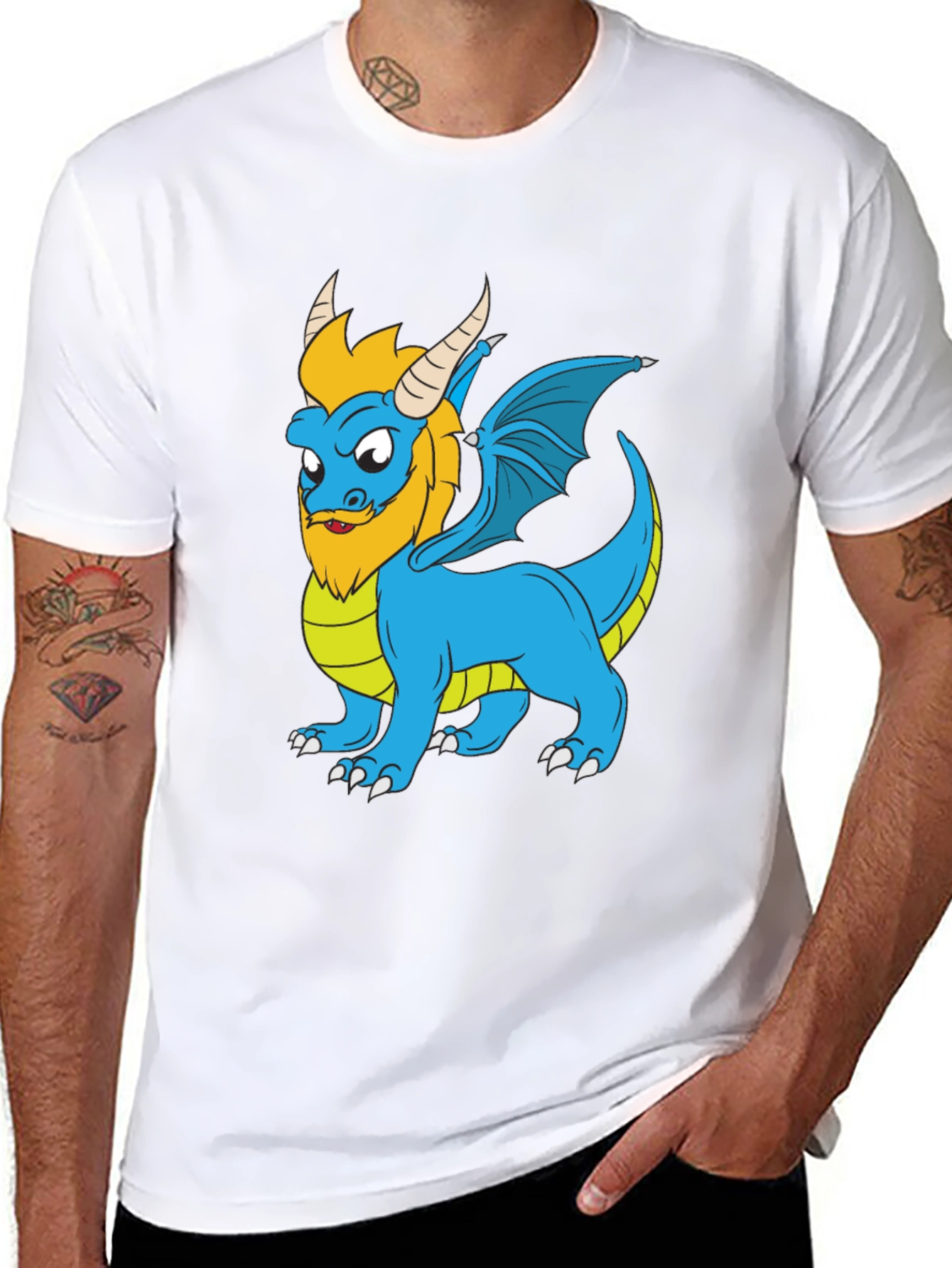 Dragon Cartoon Graphic T-Shirt