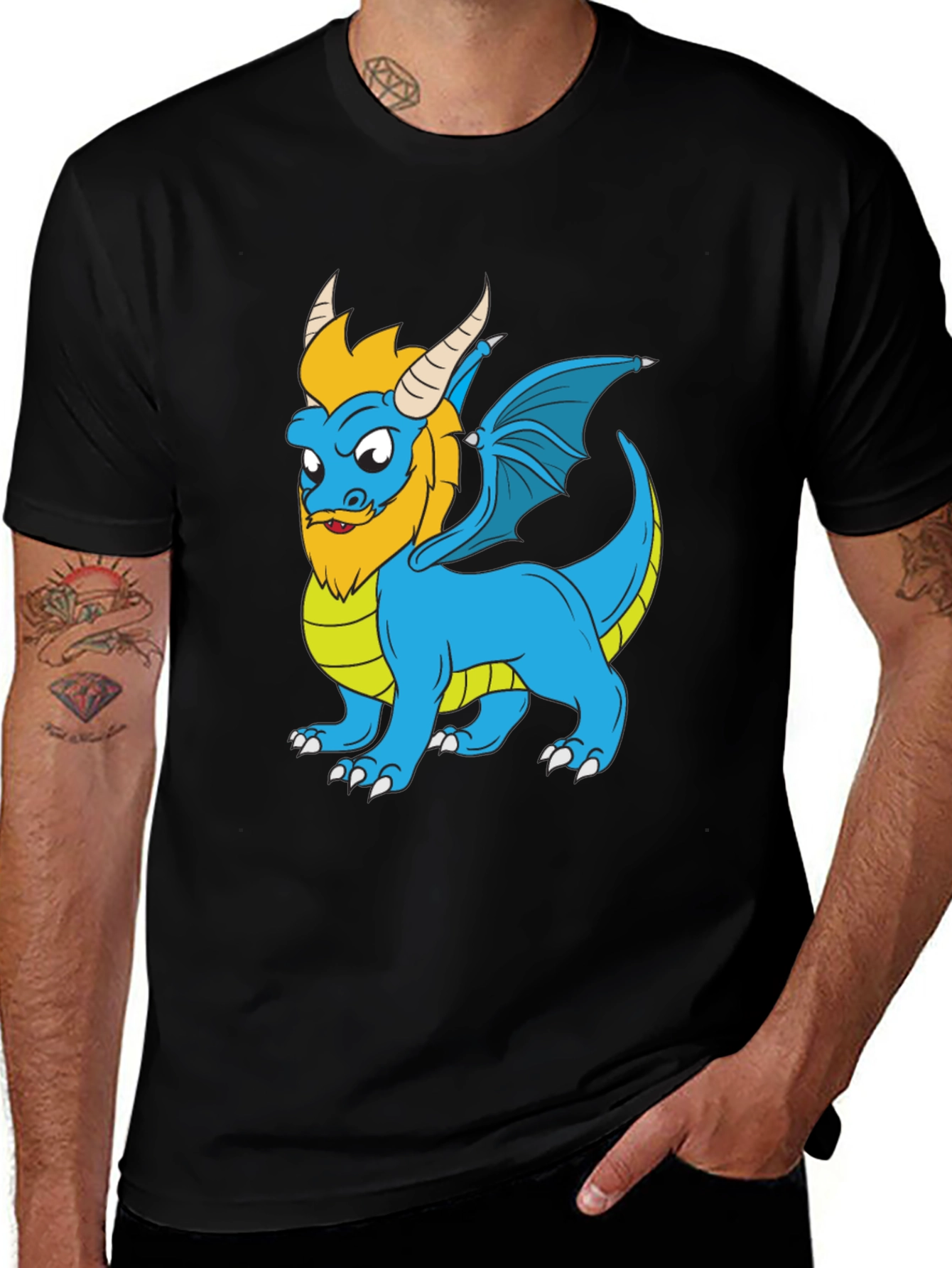 Dragon Cartoon Graphic T-Shirt